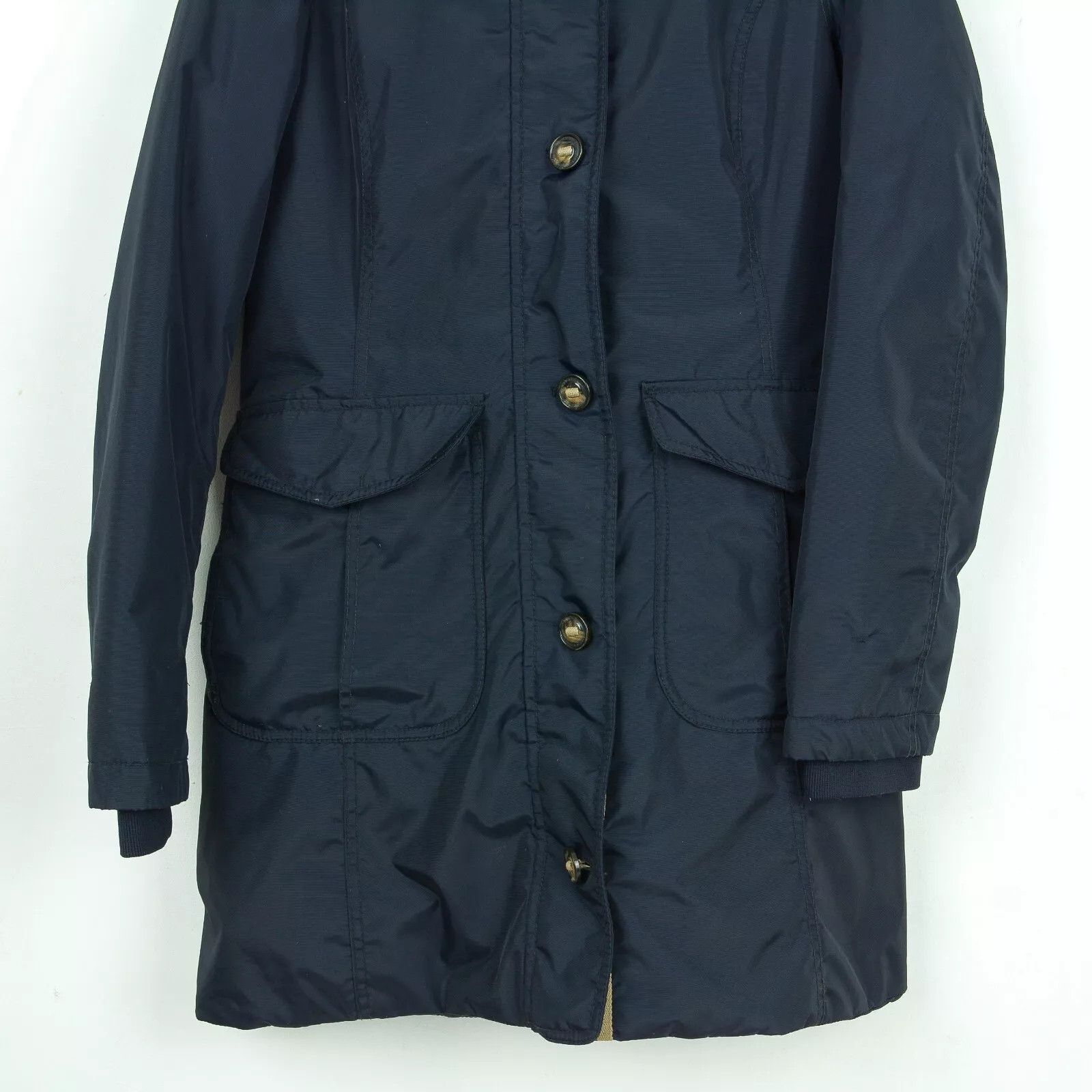 Napapijri Women L Parka Coat Hooded Overcoat Mac Jacket Windbreaker Size L / US 10 / IT 46 - 7 Thumbnail