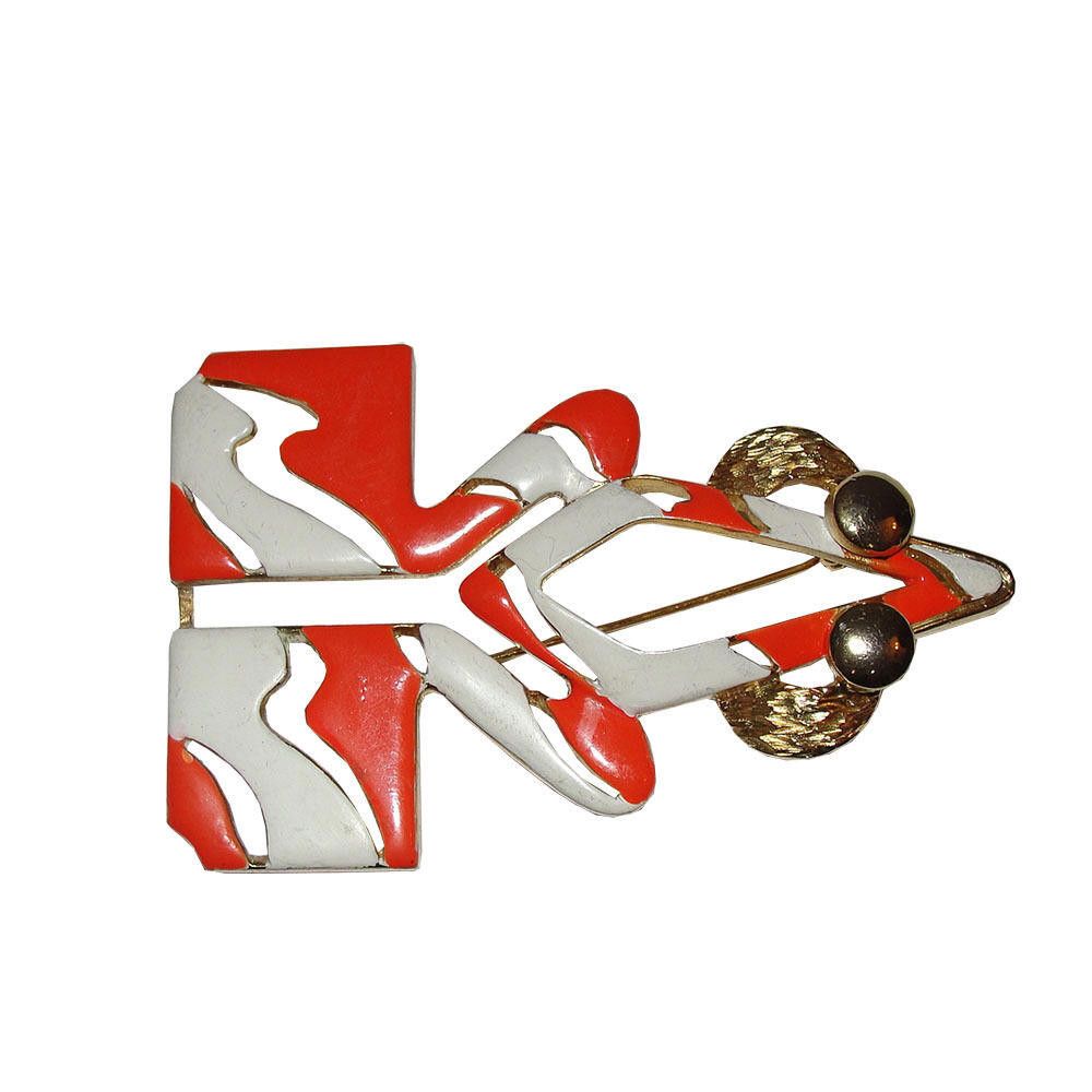Pierre Cardin Pierre Cardin Enamel Runway Frog Pin Size ONE SIZE - 1 Thumbnail