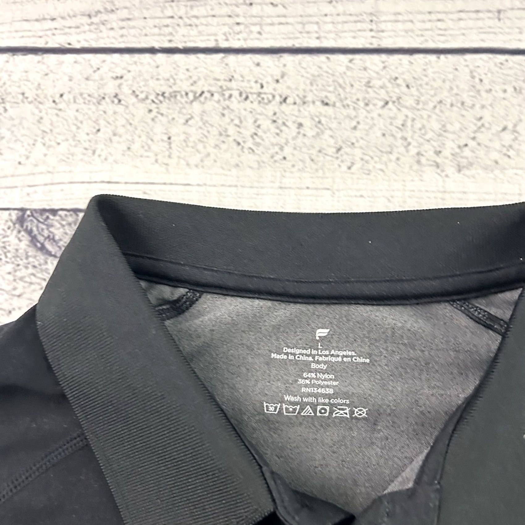 Fabletics Fabletics Short Sleeve The Training Day Polo Shirt Mens L Black 9 Size US L / EU 52-54 / 3 - 3 Thumbnail