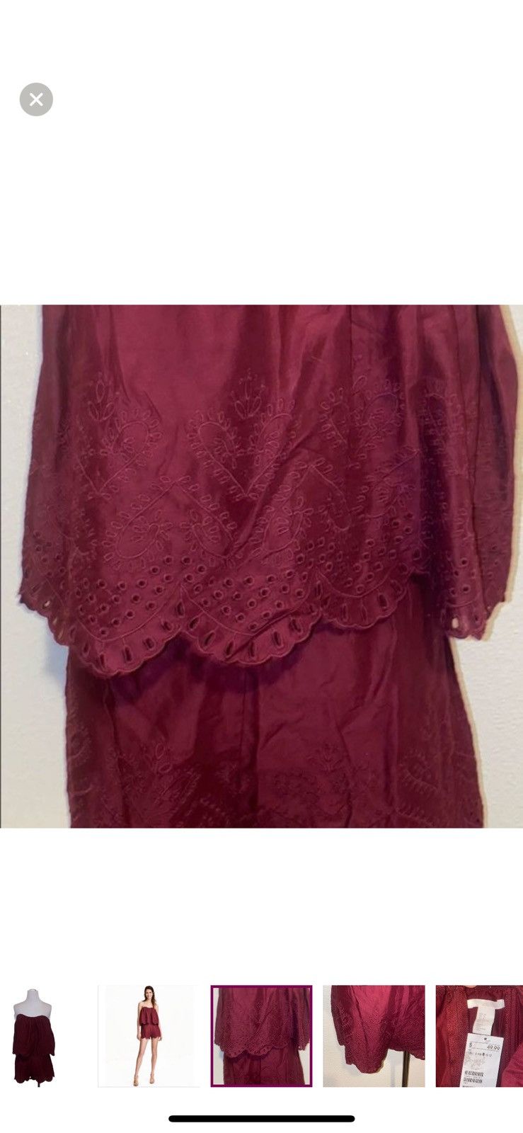 H&M H &‎ M strapless romper women’s size 8 Size 30" / US 8 / IT 44 - 4 Thumbnail