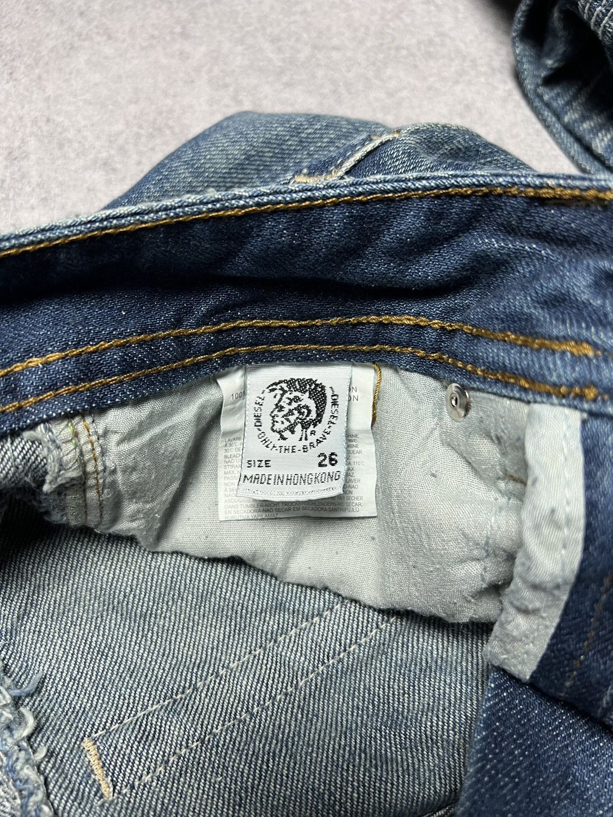 Diesel Vintage Diesel Dragon Faded Distressed Grunge Y2K Jeans Size 26" / US 2 / IT 38 - 4 Thumbnail