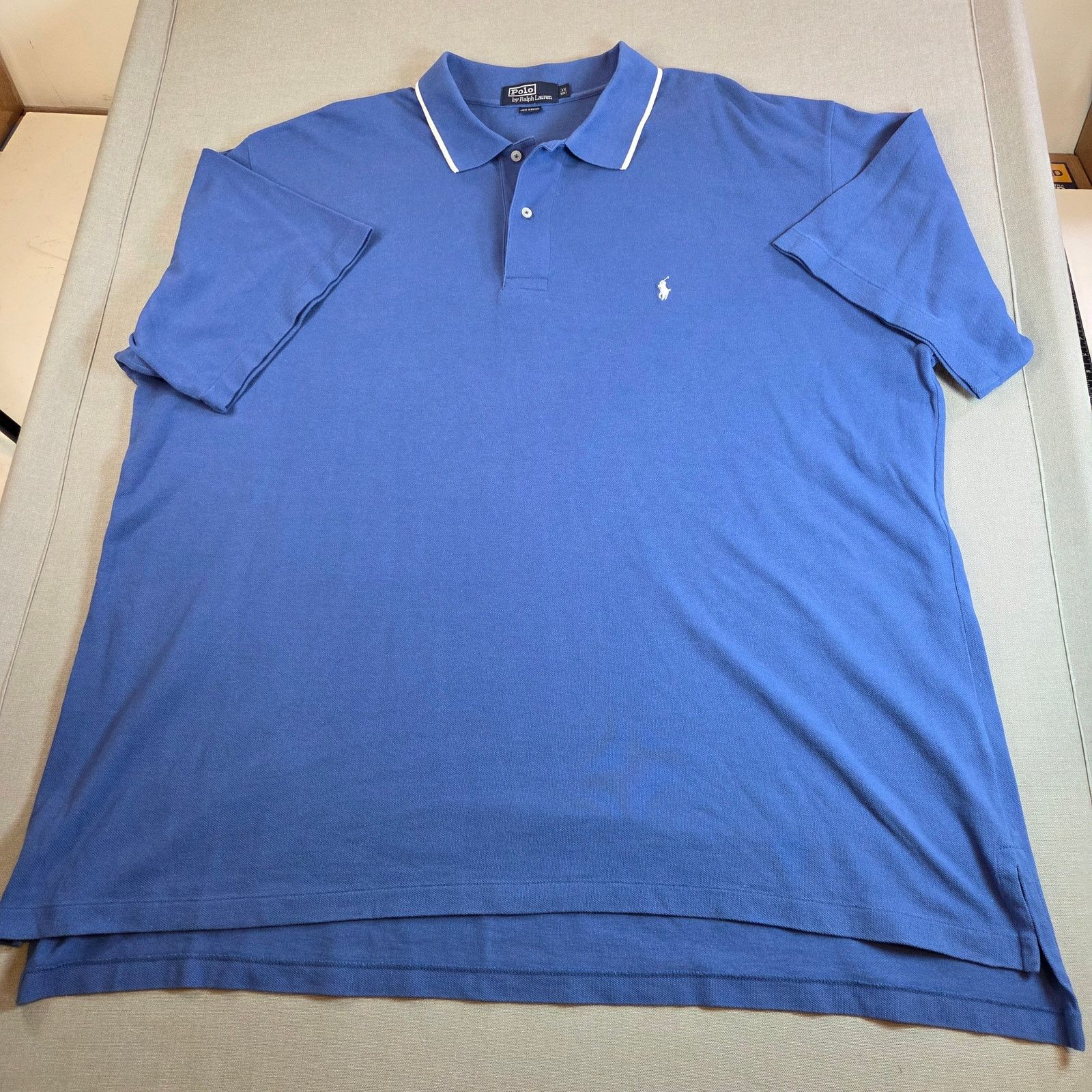 Polo Ralph Lauren Polo Ralph Lauren Blue Polo 3X Big Size US XXL / EU 58 / 5 - 1 Thumbnail