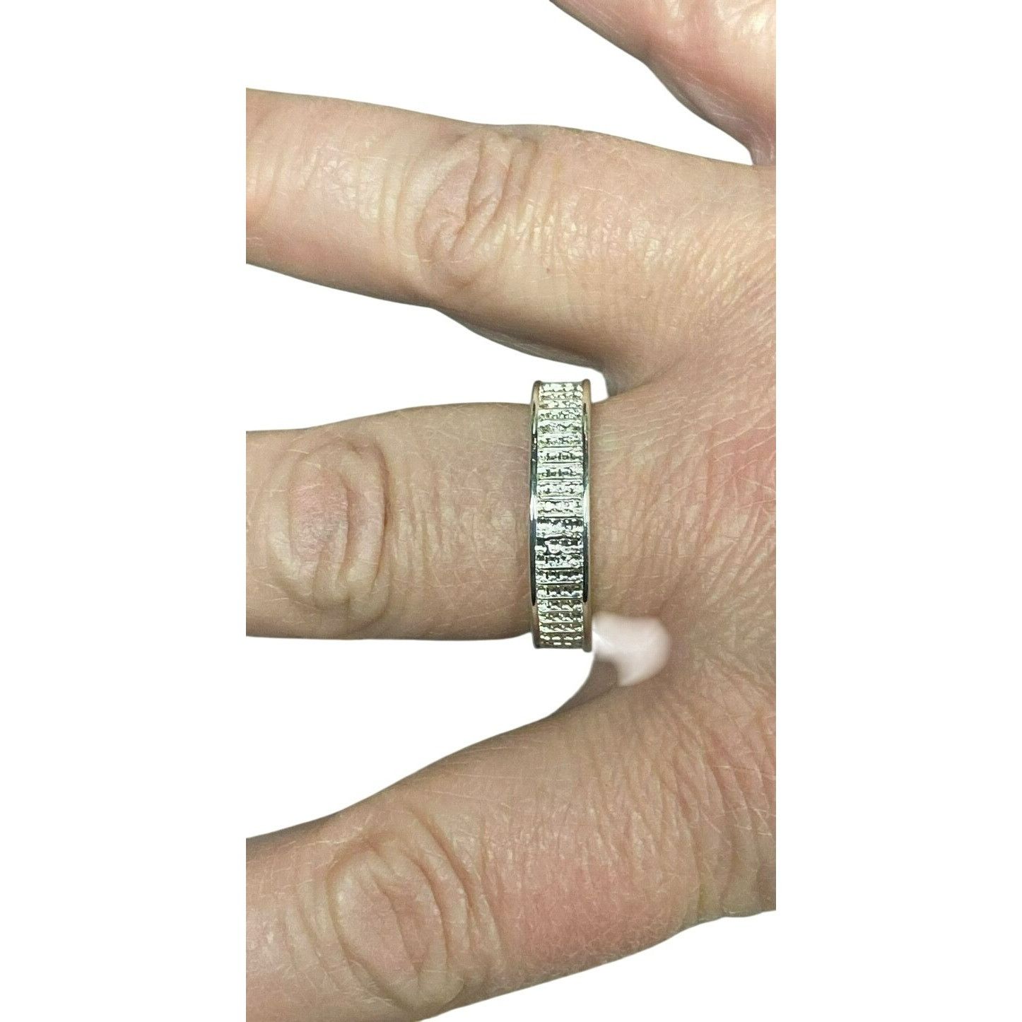 Other Elegant Vintage-Style Silver Tone Eternity Band Ring Set Wit Size ONE SIZE - 5 Thumbnail