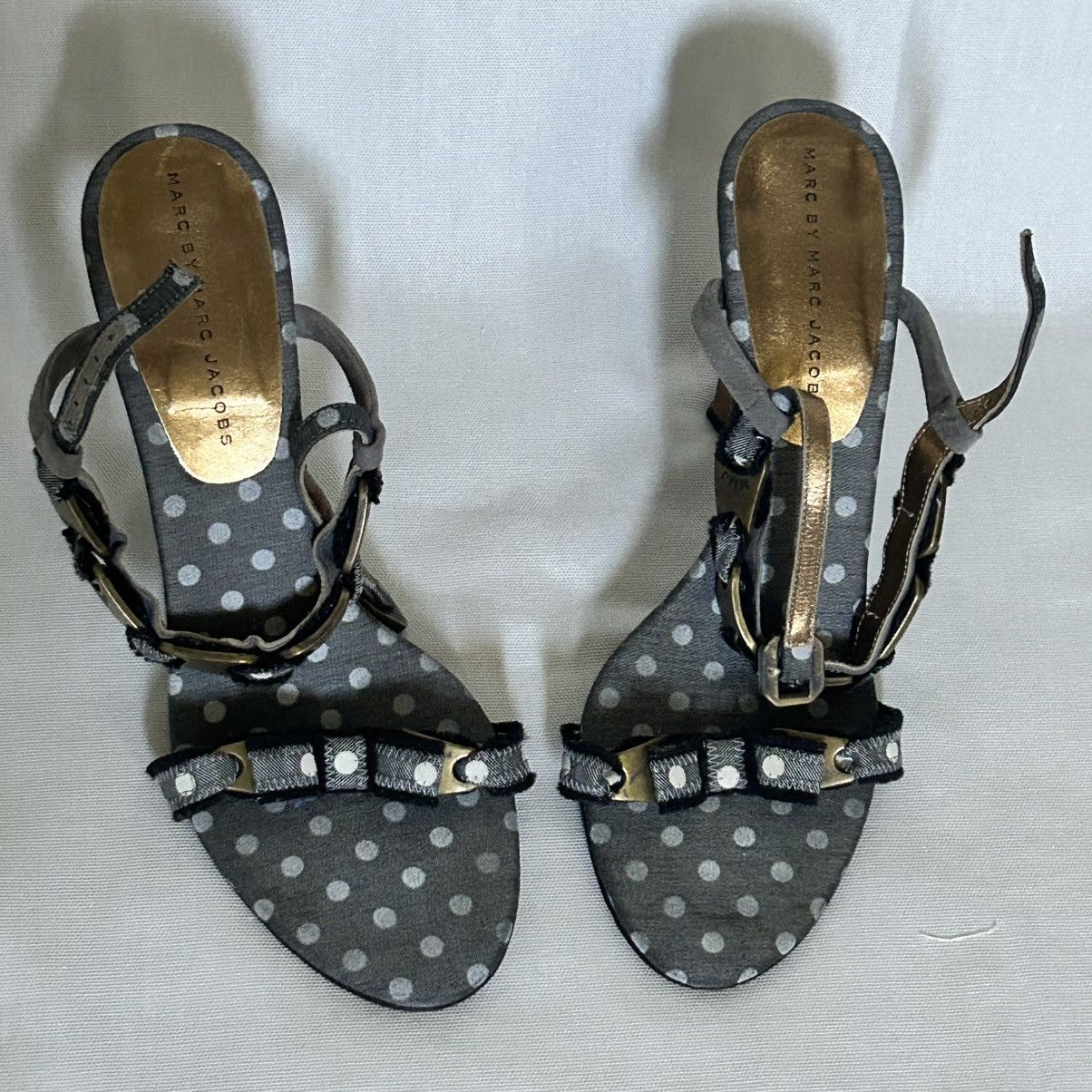 Marc by Marc Jacobs Vintage Marc Jacobs polka dot mesh kitten 4” heels Size US 8.5 / IT 38.5 - 4 Thumbnail