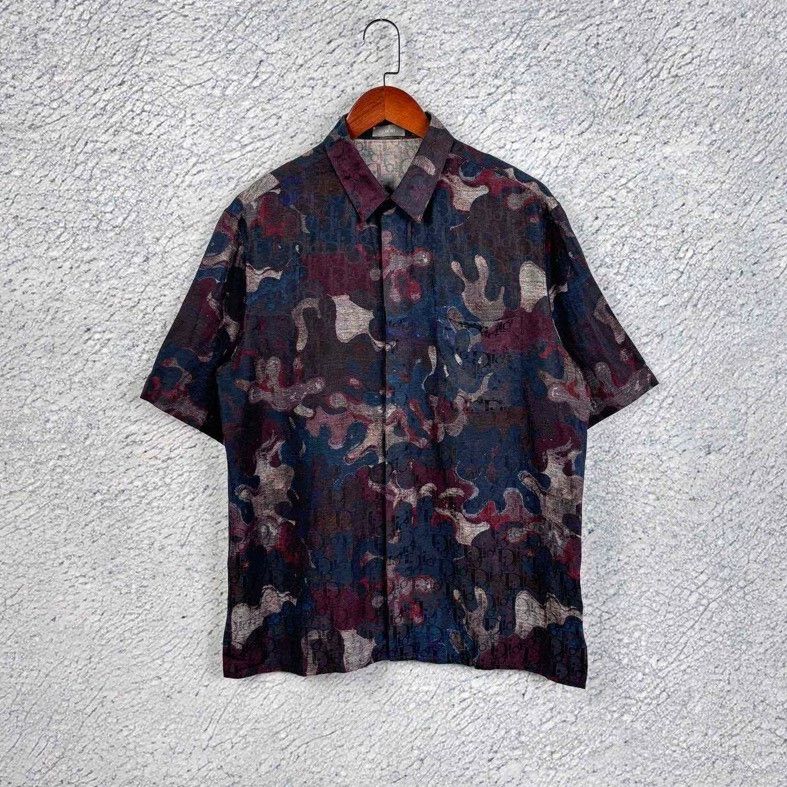 Dior DiorPeter Doig co-branded dark pattern old flower camouflag Size US XXS / EU 40 - 1 Thumbnail