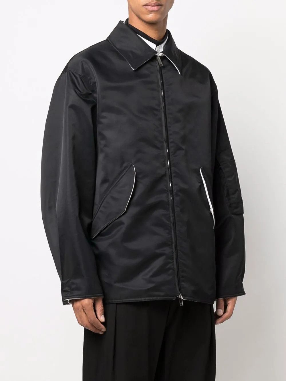 Valentino o1y0525 Jacket in Black Size US M / EU 48-50 / 2 - 2 Thumbnail