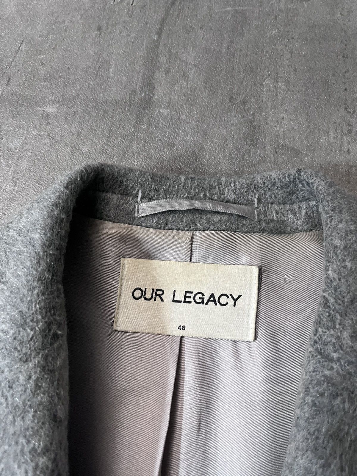 Our Legacy Our Legacy Cilium Wool Classic coat grey wool mohair Size US M / EU 48-50 / 2 - 9 Thumbnail