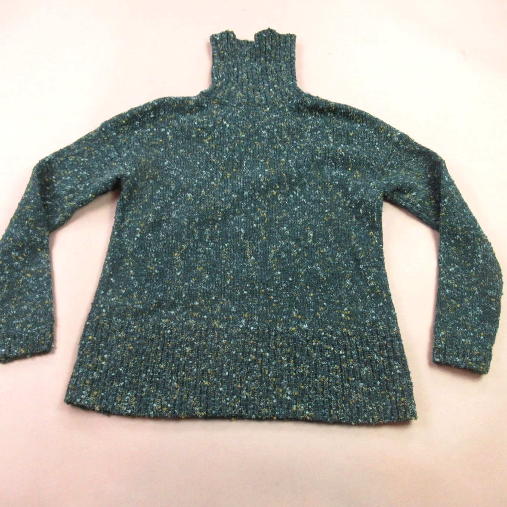J. Jill J Jill Sweater Womens XS Long Sleeve Pullover High Neck Outdoors Green Size XS / US 0-2 / IT 36-38 - 6 Thumbnail