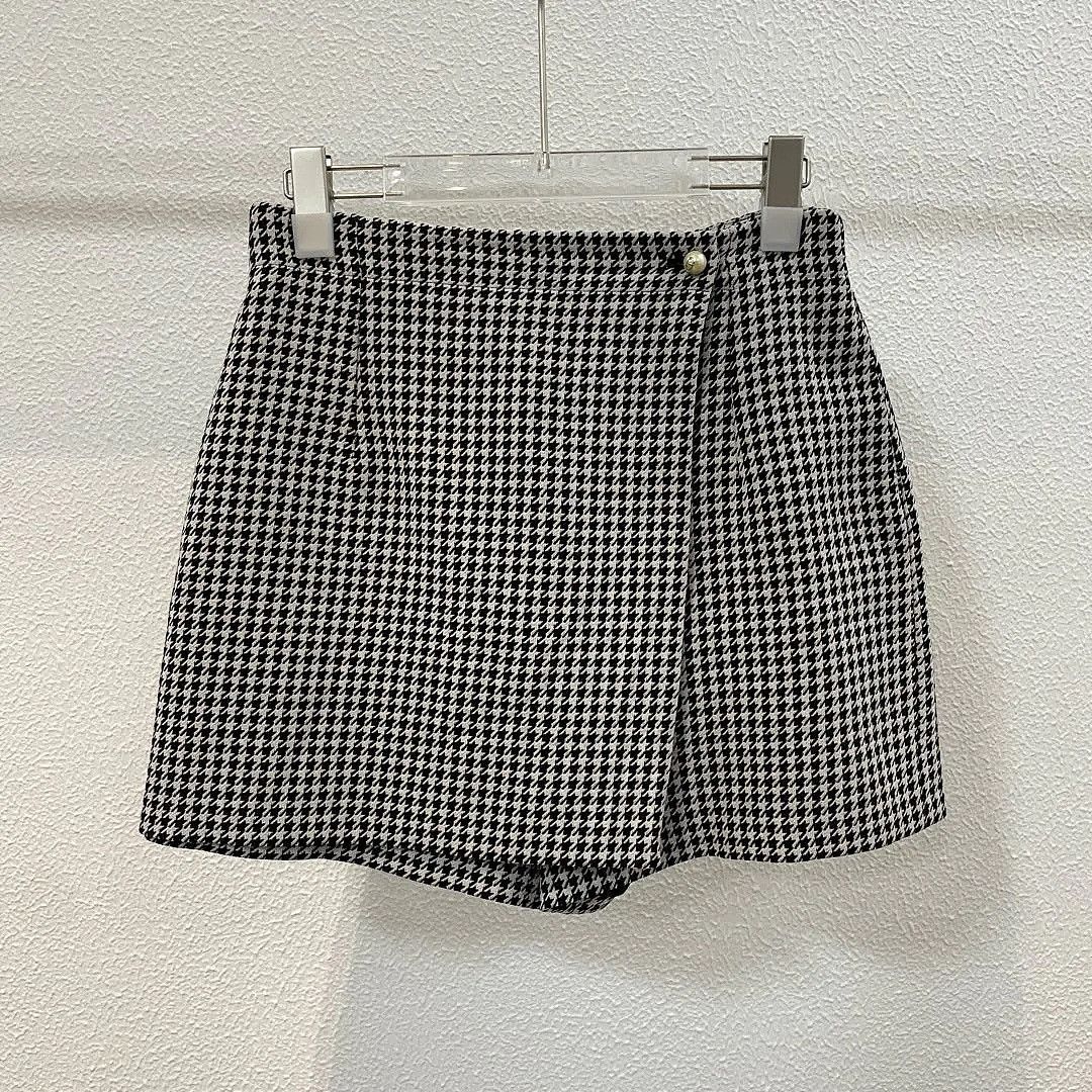 Dior Dior Houndstooth Wool Shorts Size 38 Size 27" / US 4 / IT 40 - 1 Thumbnail