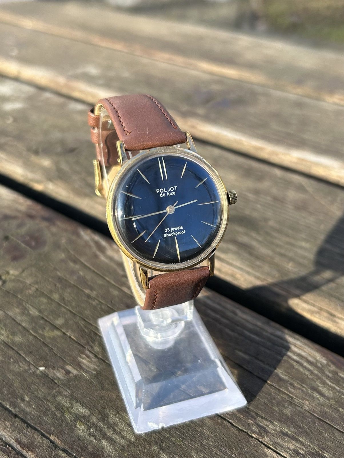 Vintage Vintage Watch Poljot Gold Plated Mechanical Authentic 1980s Size ONE SIZE - 10 Thumbnail