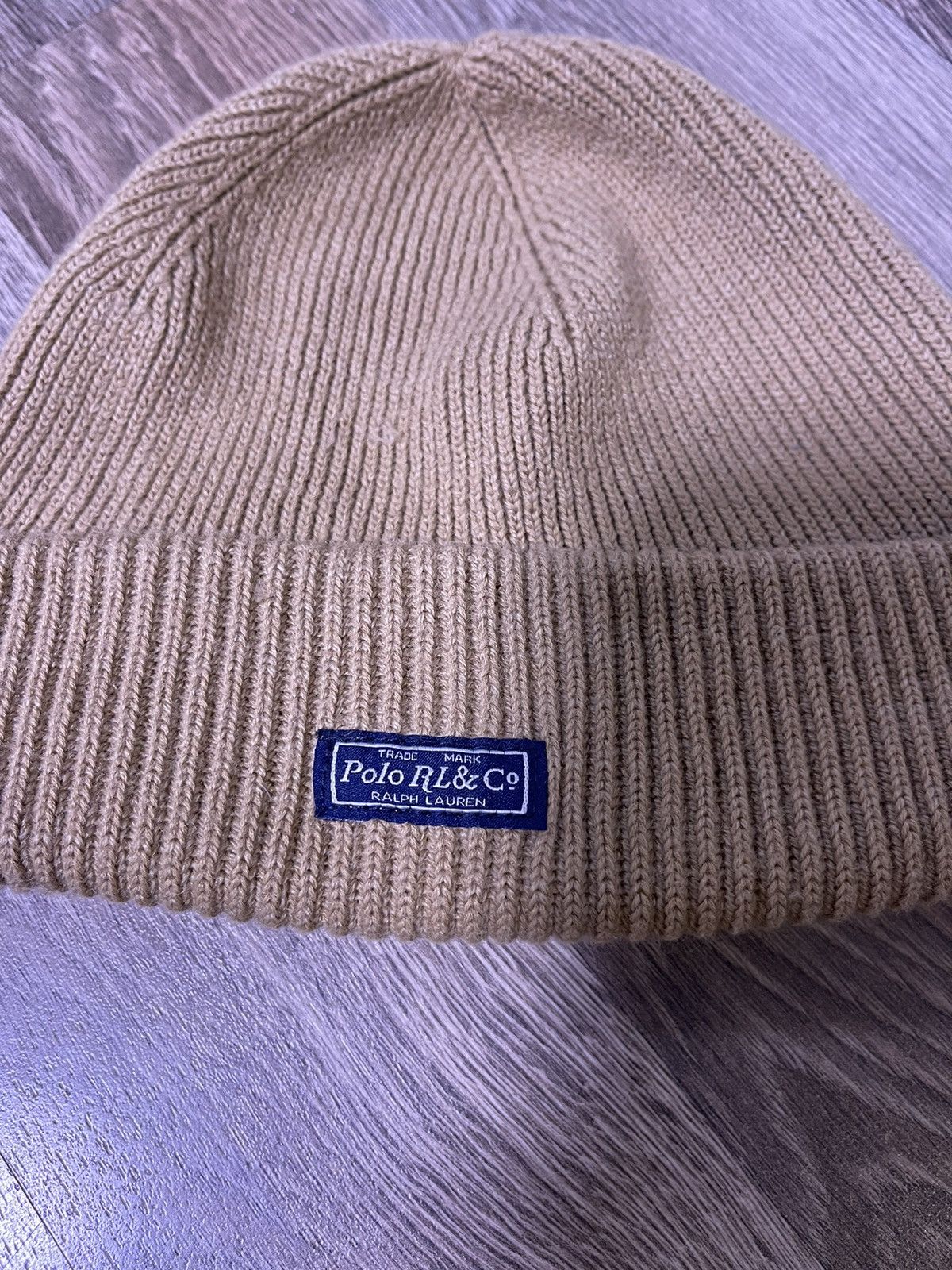 Polo Ralph Lauren × Vintage Polo Ralph Lauren Cuffed Brown Beanie Hat Size ONE SIZE - 2 Thumbnail