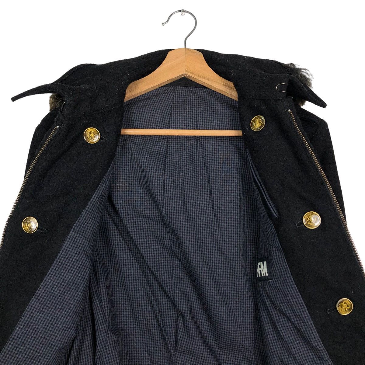 Japanese Brand 🔥BIKER JACKET DOUBLE LAYER PPFM JAPAN MINK FUR HOODIE Size US S / EU 44-46 / 1 - 14 Thumbnail