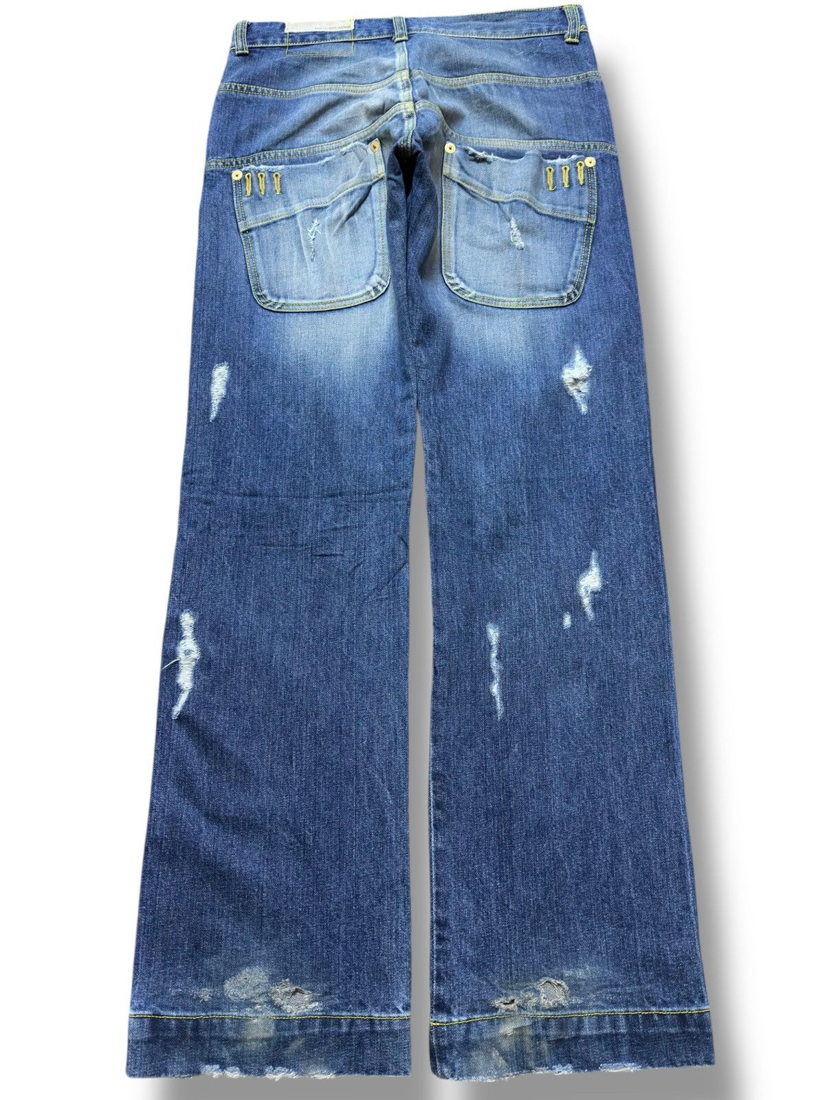 Doublet Vintage Double Standard Tough Serged Fly Hidden Seam Denim Size US 31 - 4 Thumbnail