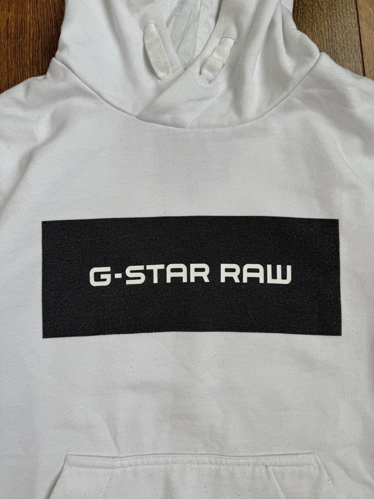 G-Star G star raw white big logo cotton relaxed fit hoodie Size US L / EU 52-54 / 3 - 3 Thumbnail