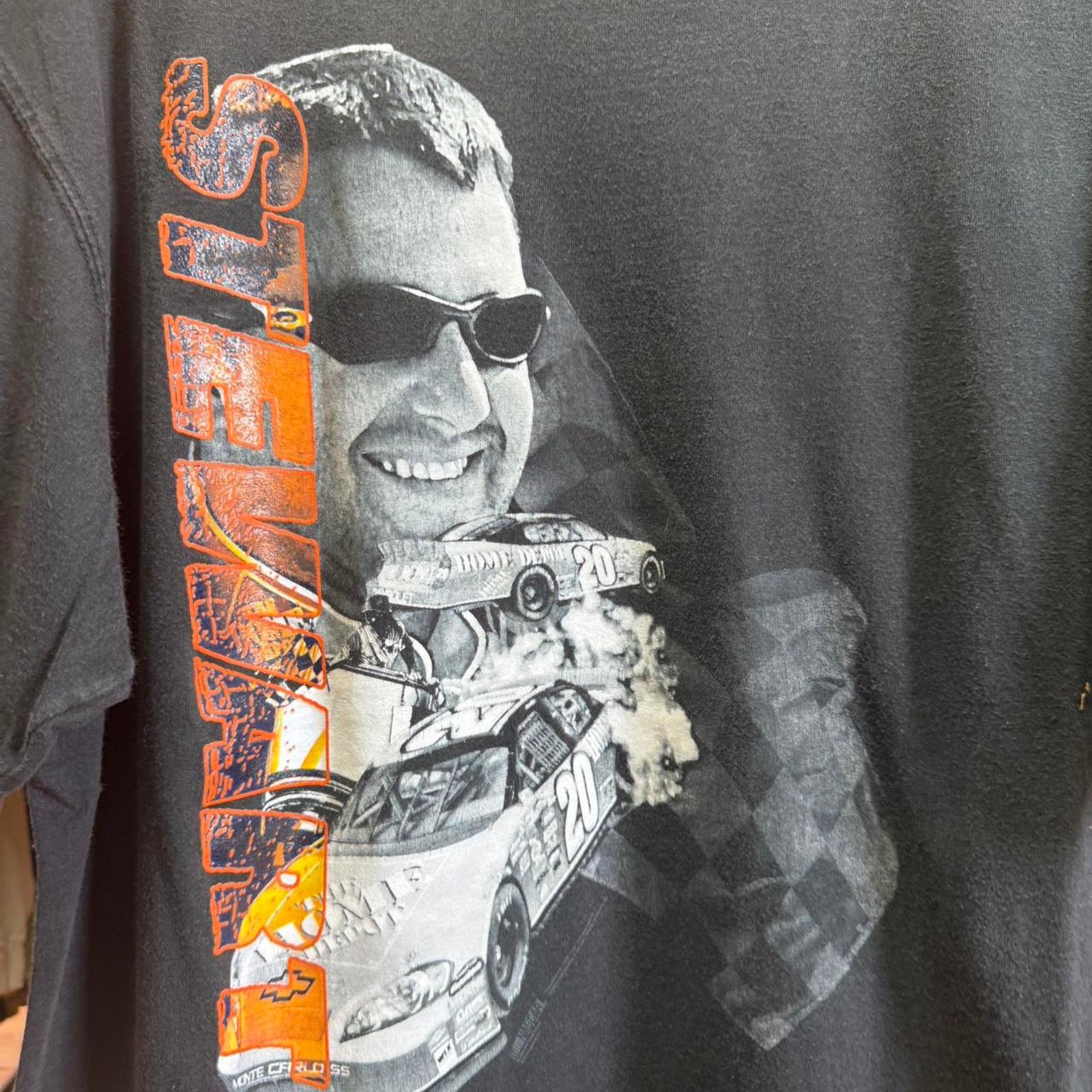 NASCAR × Vintage Vintage 90s NASCAR Tony Stewart Racing Race Car T-Shirt Size US XXL / EU 58 / 5 - 3 Thumbnail