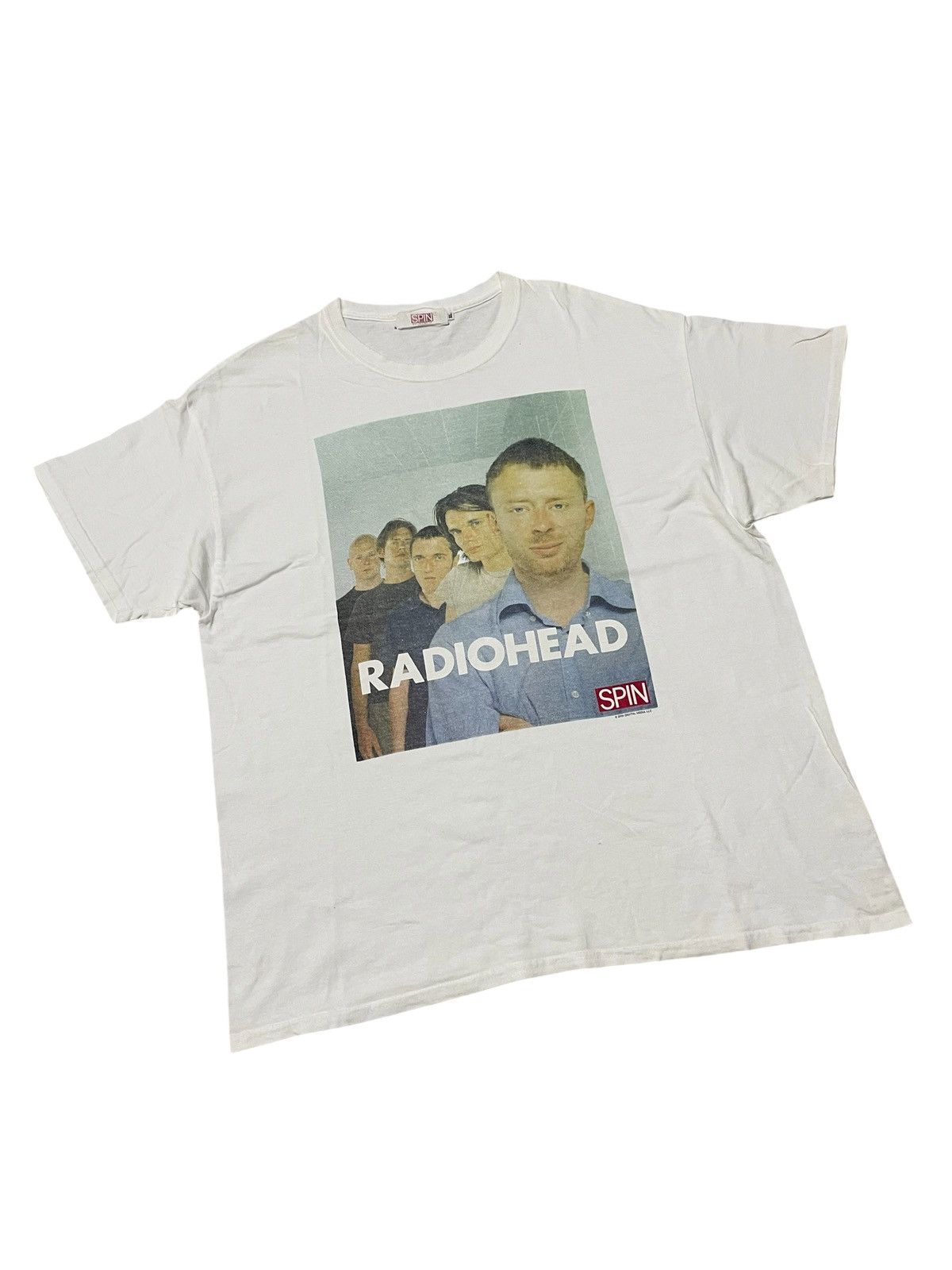 Band Tees Vintage RADIOHEAD Spin Record Tshirt Size US XL / EU 56 / 4 - 6 Thumbnail