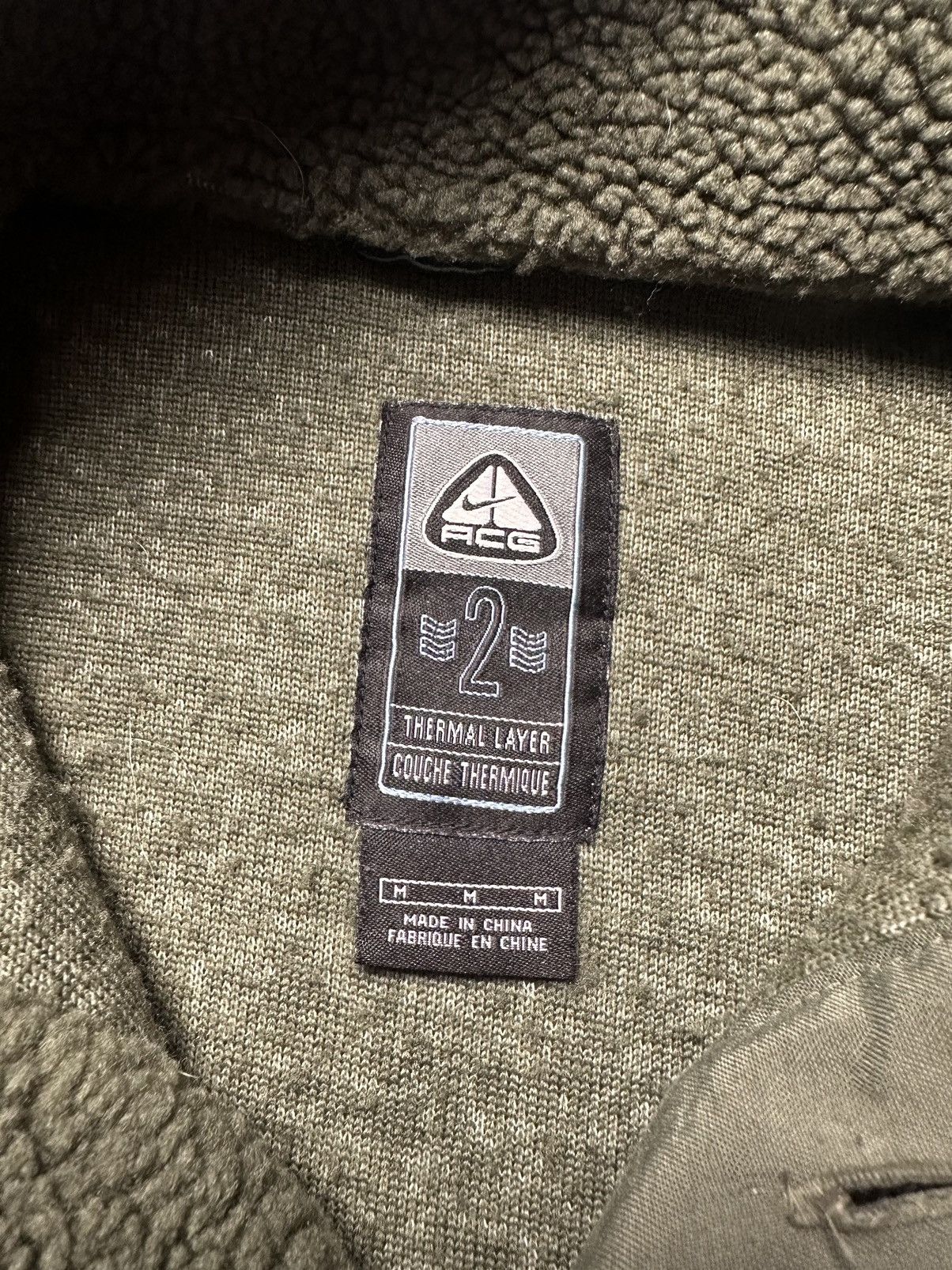 Vintage Vintage Nike ACG Sherpa Fleece Jacket Half Button pocket M Size US M / EU 48-50 / 2 - 6 Thumbnail