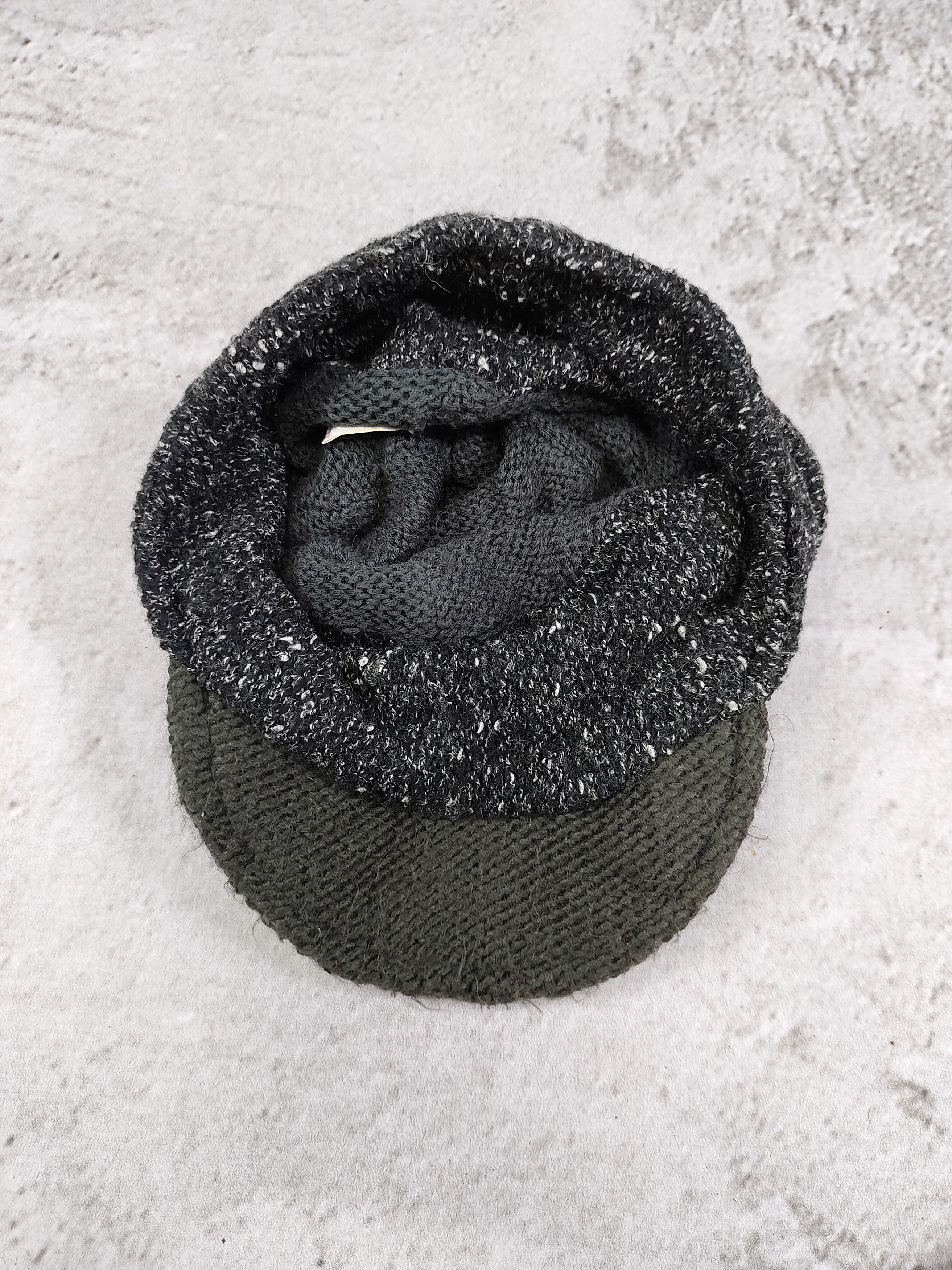 Vintage 2000s Falchi New York Wool Blend Knit Visor Beanie Cap Size ONE SIZE - 6 Thumbnail