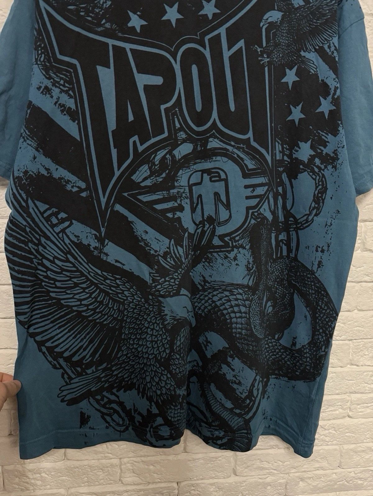 Tapout Vintage Tapout Y2K Huge Logo T-shirt Undergound Sz XL Size US XL / EU 56 / 4 - 3 Thumbnail