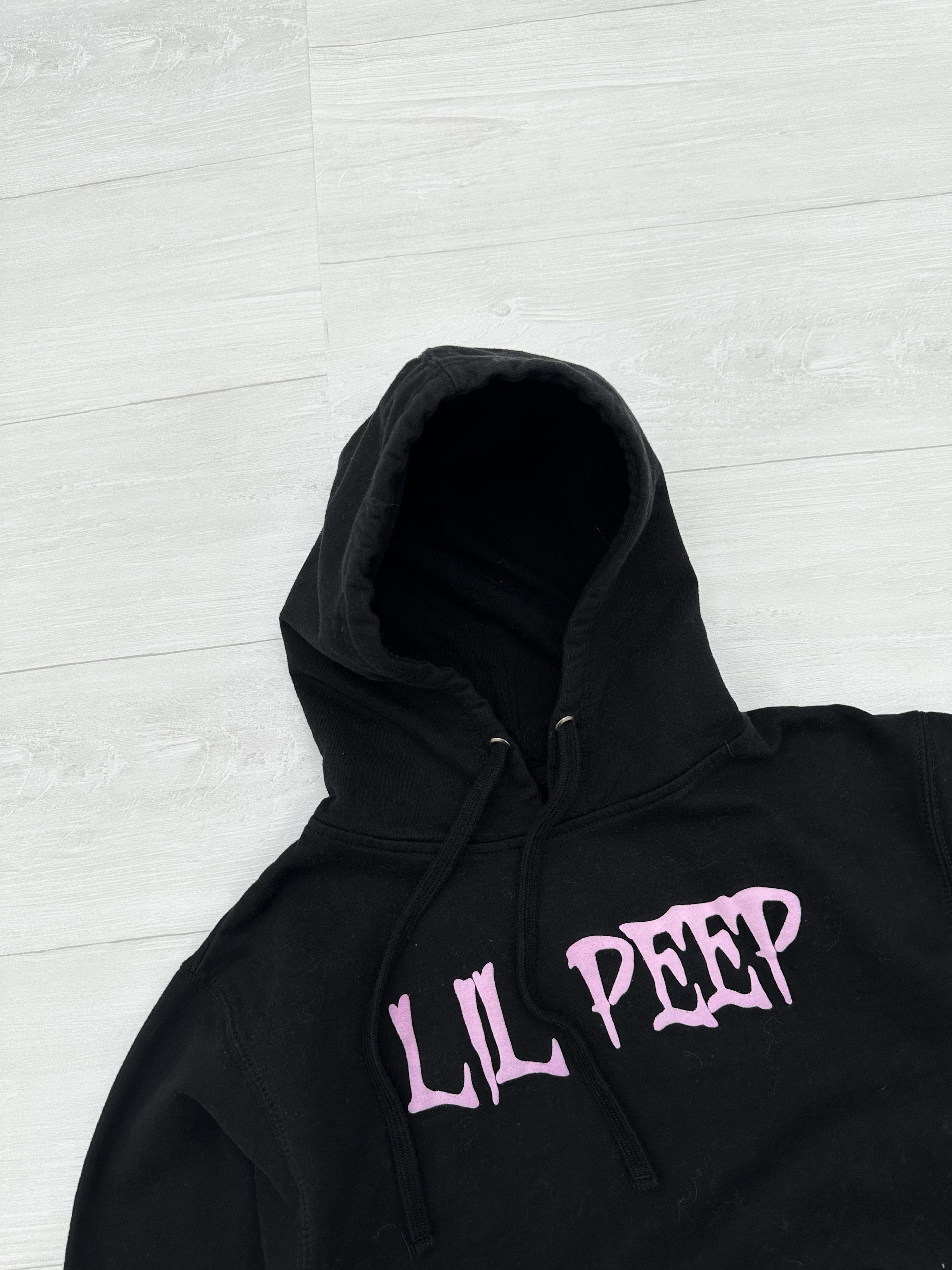 Lil Peep Lil Peep Black + Pink Puff Print Logo Hoodie Sz. Small S Size US S / EU 44-46 / 1 - 3 Thumbnail