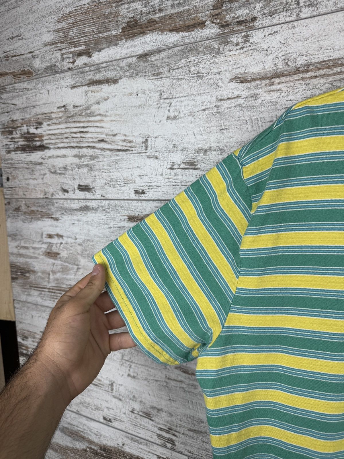 Percival Mens Vintage Percival T-shirt striped tee luxury Size US XL / EU 56 / 4 - 5 Thumbnail