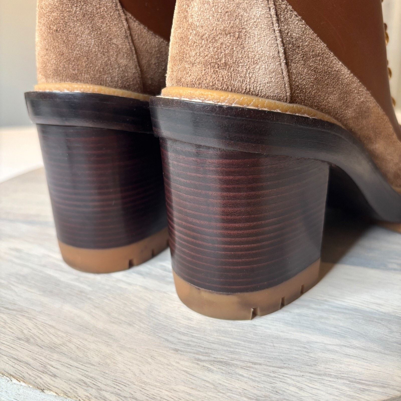 Tory Burch Tory Burch Miller Suede Lug Sole Boots Combat US Size 7.5 Size US 7.5 / IT 37.5 - 9 Thumbnail