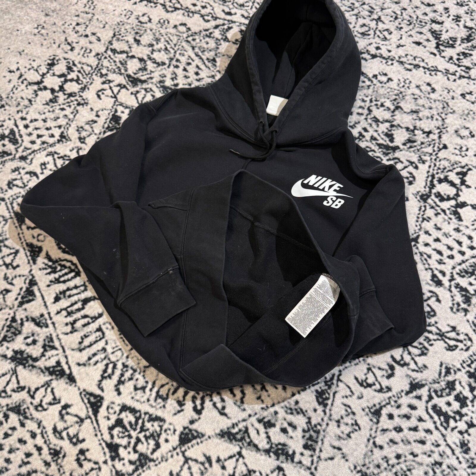 Nike Vintage Nike Unisex Black Cotton Hoodie Size M Y2K Archive Size US M / EU 48-50 / 2 - 8 Thumbnail