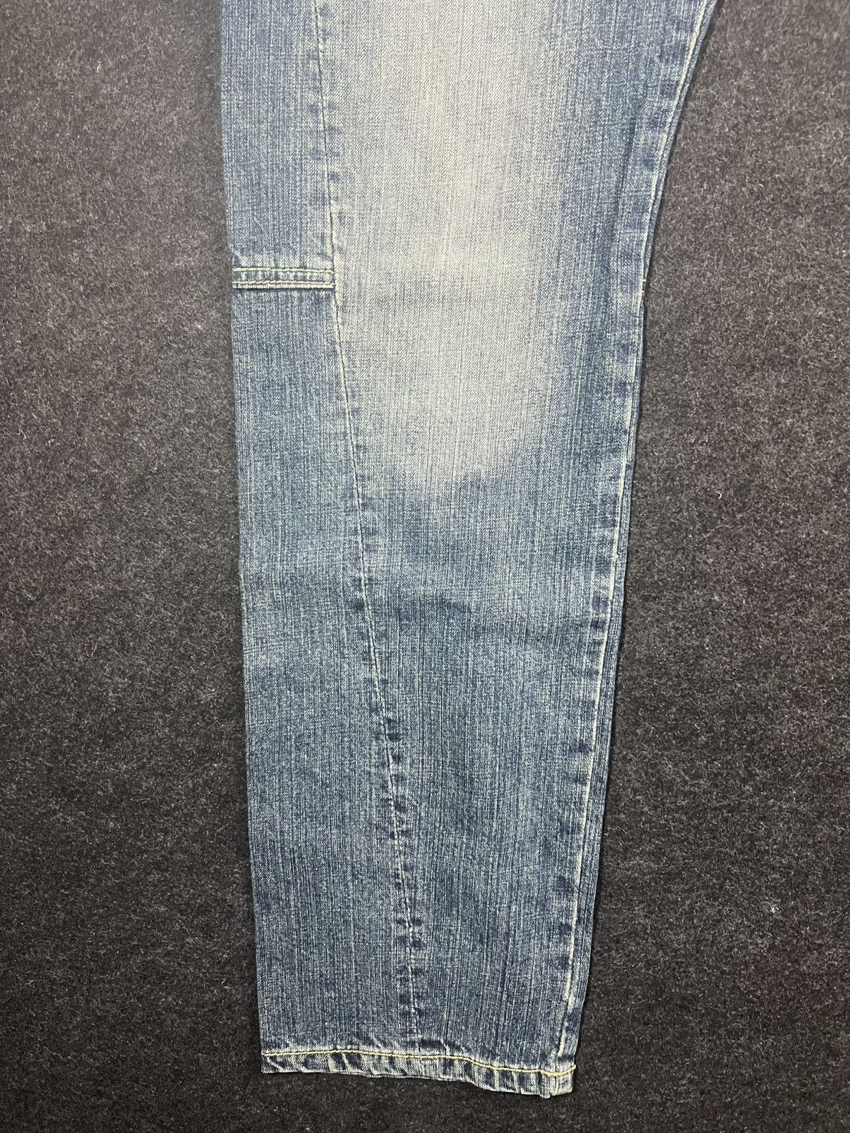 Tornado Mart Double Waist Whiskered Lightning Fade Amarantine Jeans Size US 34 / EU 50 - 7 Thumbnail