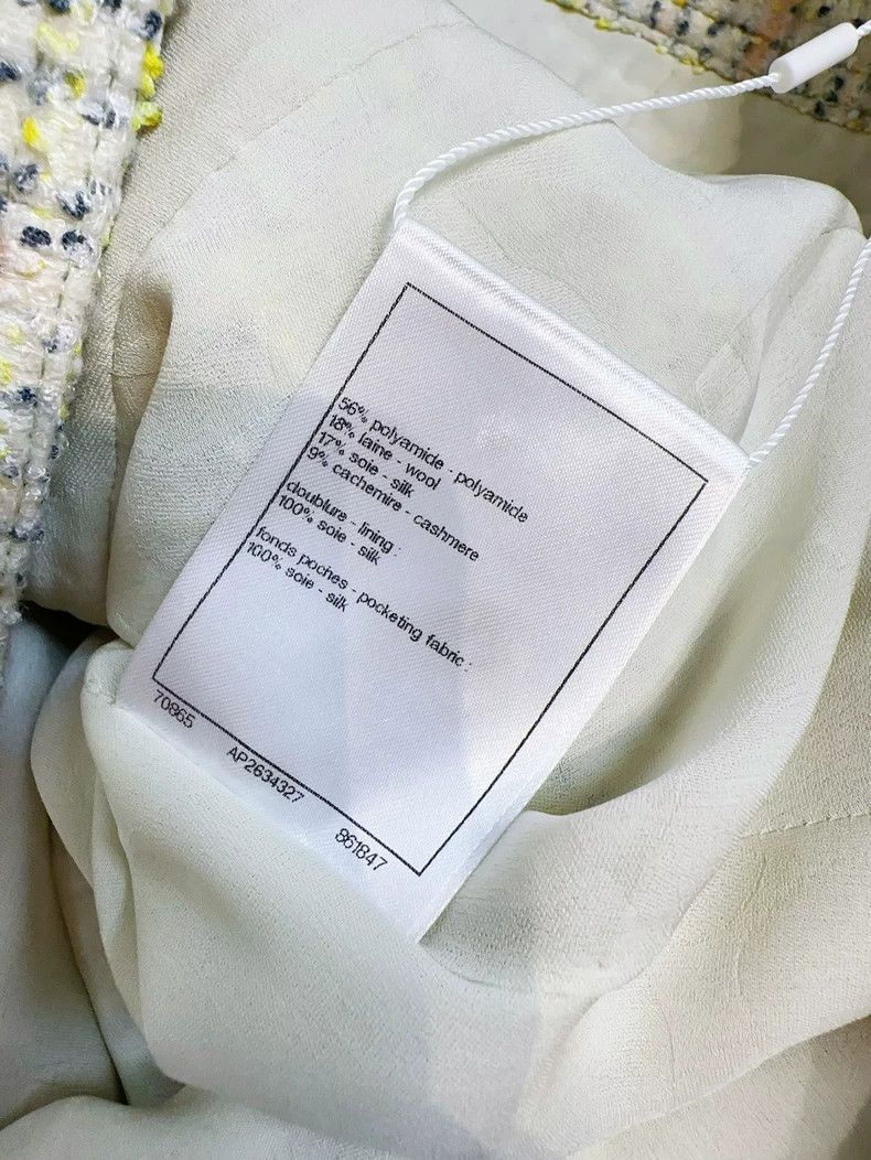 Chanel Chanel 24B green mixed color lapel long-sleeved jacket Size XS / US 0-2 / IT 36-38 - 8 Thumbnail