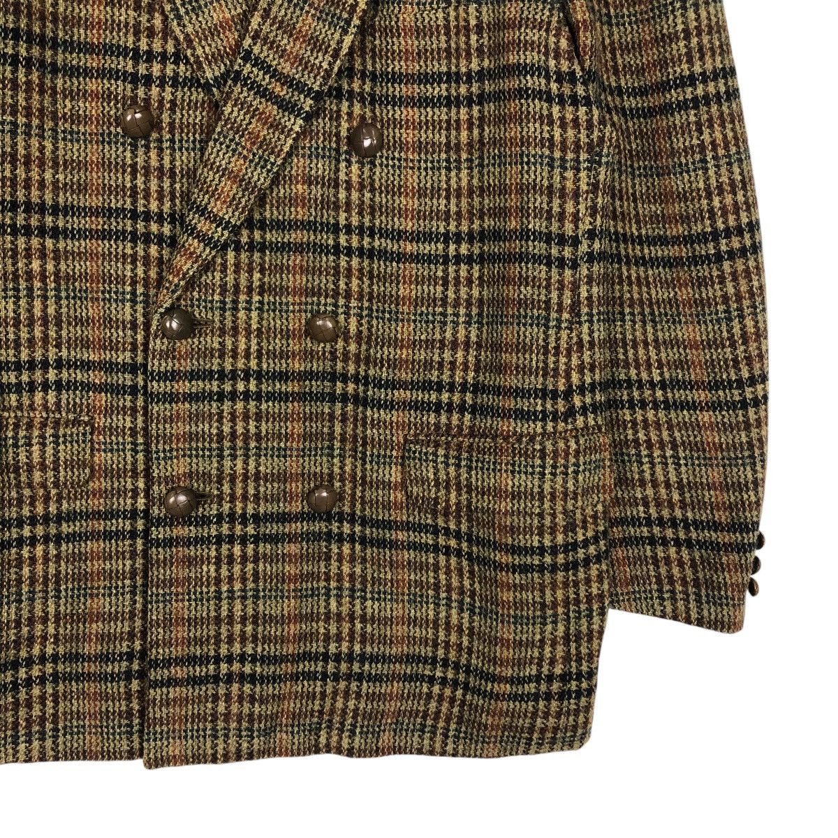 Japanese Brand 📌Vintage Wool Coats Jacket Karl Helmut Tartan Design Size US M / EU 48-50 / 2 - 6 Thumbnail