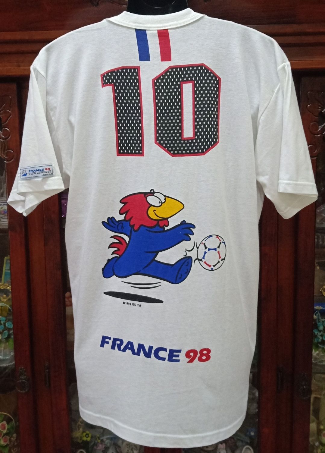 Vintage Vintage NOS France 98 World Cup Official Licensed T-shirt Size US L / EU 52-54 / 3 - 3 Thumbnail