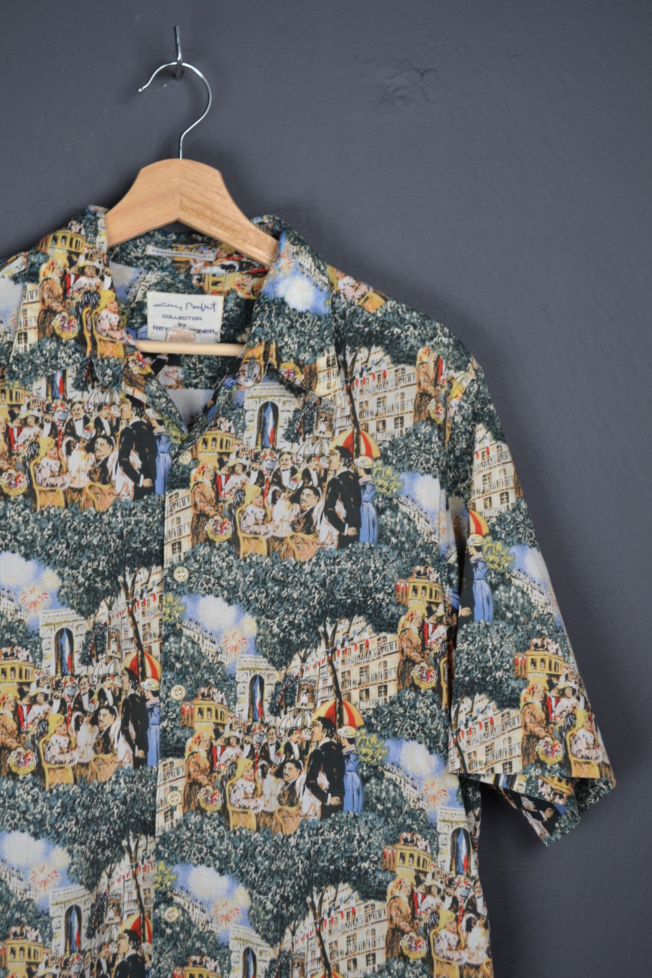 Reyn Spooner Reyn Spooner Guy Buffit Egyptian Parisian Bistro Hawaiian Size US M / EU 48-50 / 2 - 1 Thumbnail