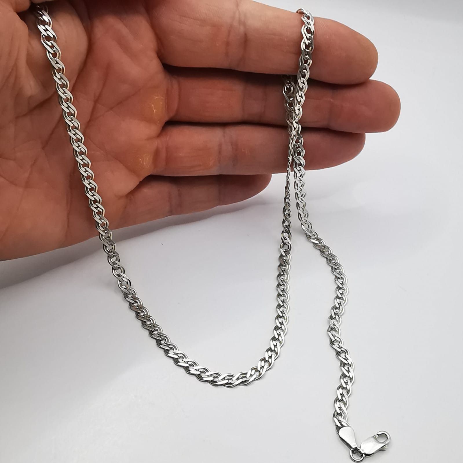 Sterling Silver Vintage Jewelry Chain,925 Sterling Silver,Signed 14,64g Size ONE SIZE - 3 Thumbnail