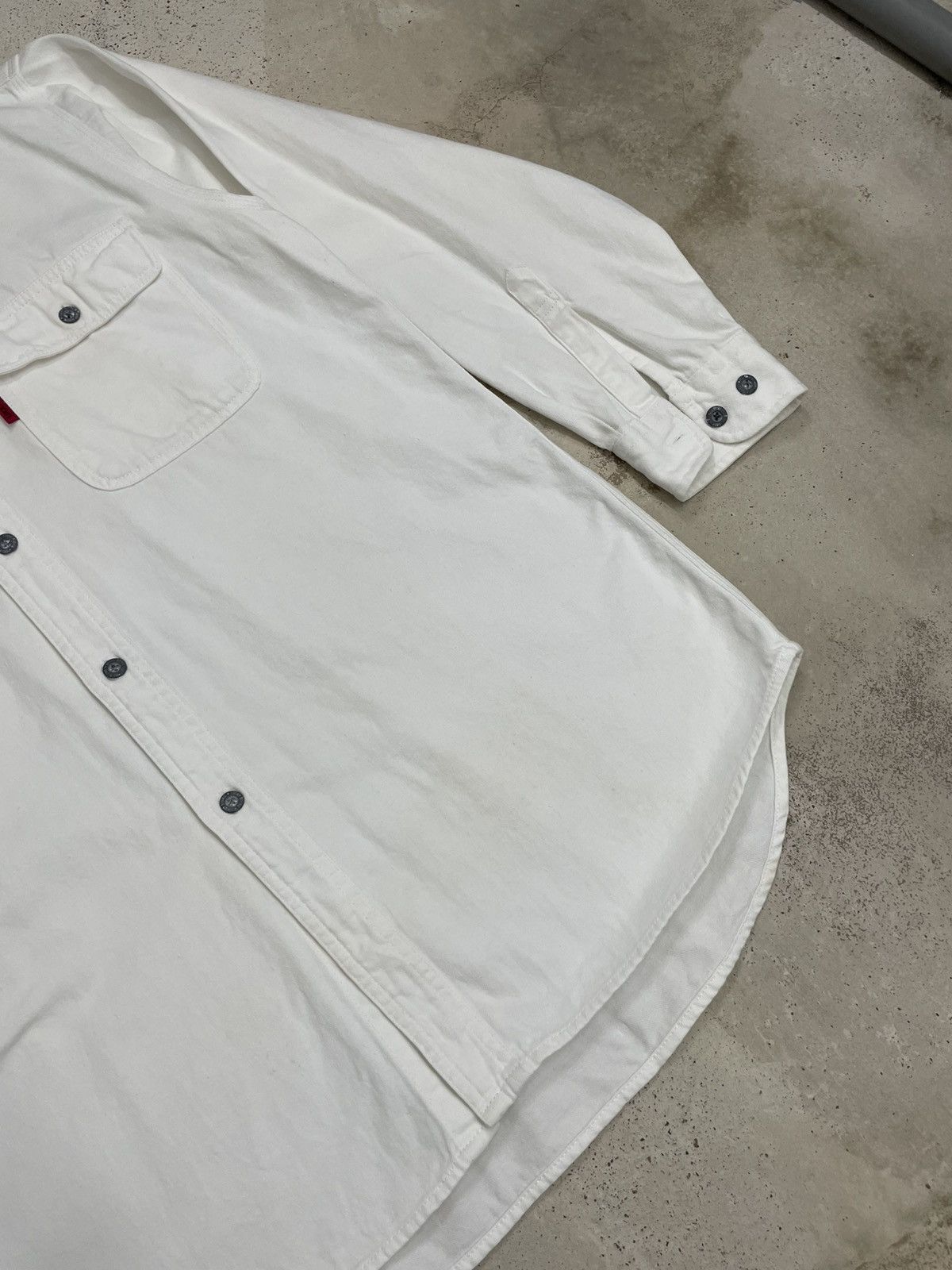 Lucky Brand × Vintage Vintage Rare Denim Lucky Strike Oversize Button Up Size US L / EU 52-54 / 3 - 6 Thumbnail