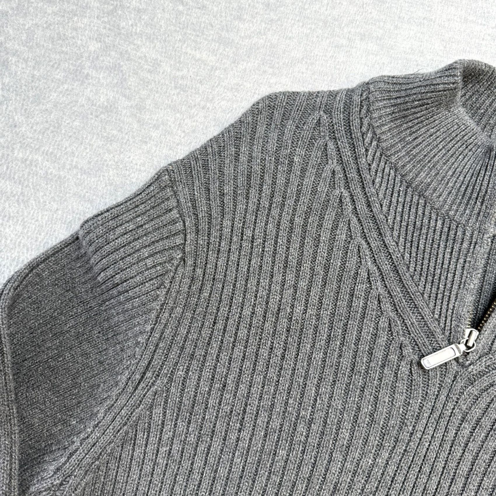 Eddie Bauer Eddie Bauer Sweater Womens L Gray Mock Neck 1/4 Zip Pullover Knit Cotton Chunky Knit Pullover Size L / US 10 / IT 46 - 4 Thumbnail