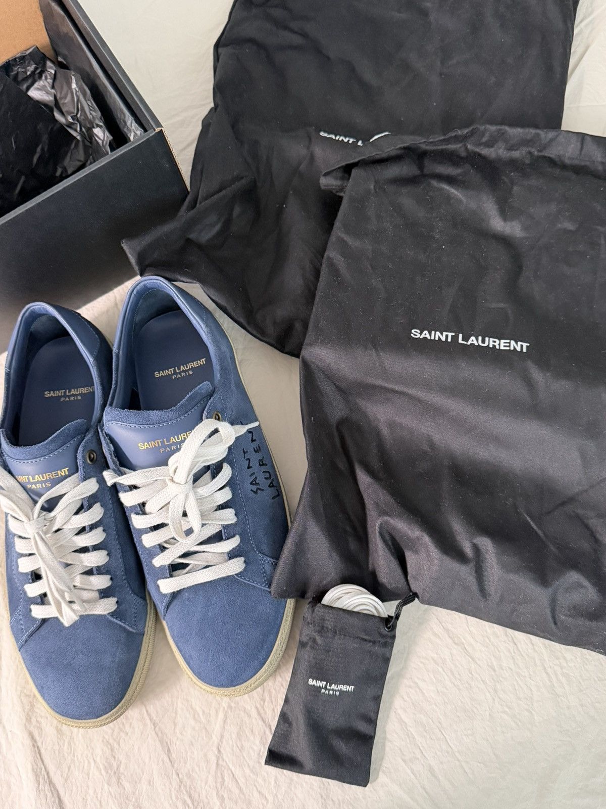 Saint Laurent Paris Saint Laurent DENIM/DENI U SNEAKERS Size US 8.5 / EU 41-42 - 16 Thumbnail