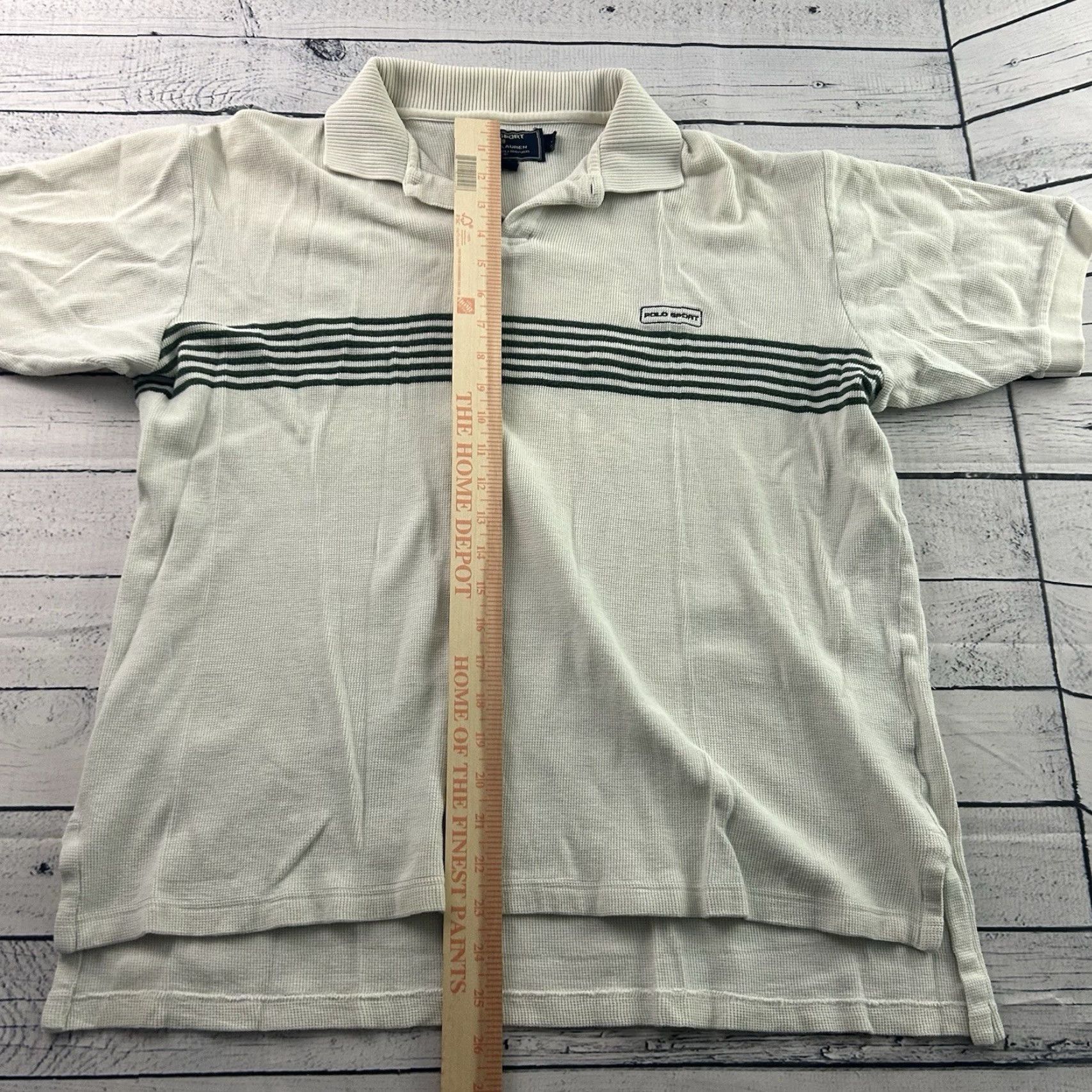 Vintage VTG Polo Sport Ralph Lauren Short Sleeve Knit Cotton Shirt Mens M Beige Shirt Size US M / EU 48-50 / 2 - 5 Thumbnail