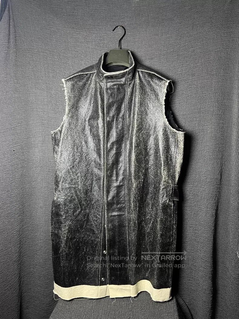Rick Owens Rick Owens Frayed Glue Destroyed Vest Sleeveless Zip-up Ja Size US L / EU 52-54 / 3 - 3 Thumbnail