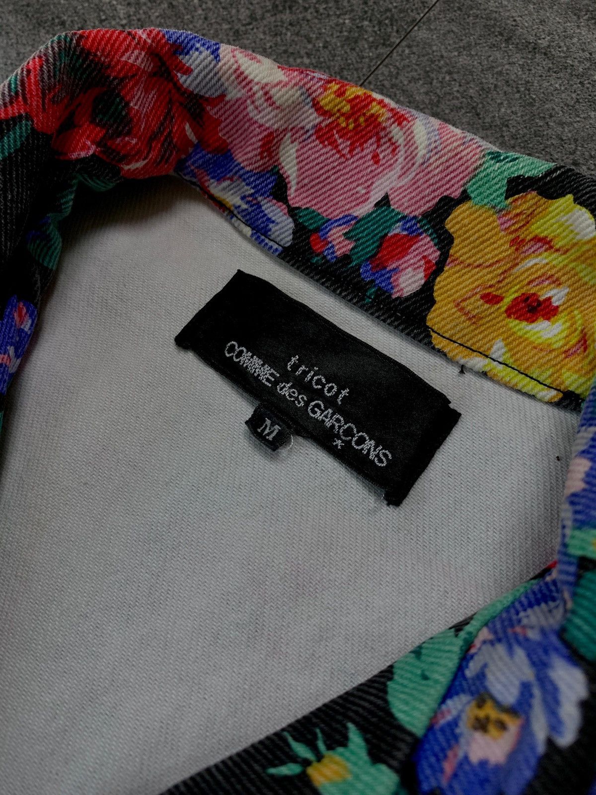 Comme des Garcons tricot Floral Painted Denim Jacket Size US S / EU 44-46 / 1 - 7 Thumbnail