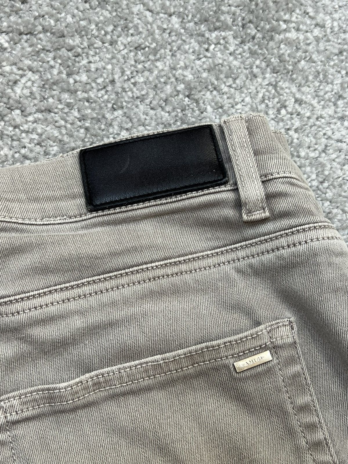 Amiri Amiri Mx-1 Grey Skinny Jeans With Patches Size 36 Size US 36 / EU 52 - 10 Thumbnail