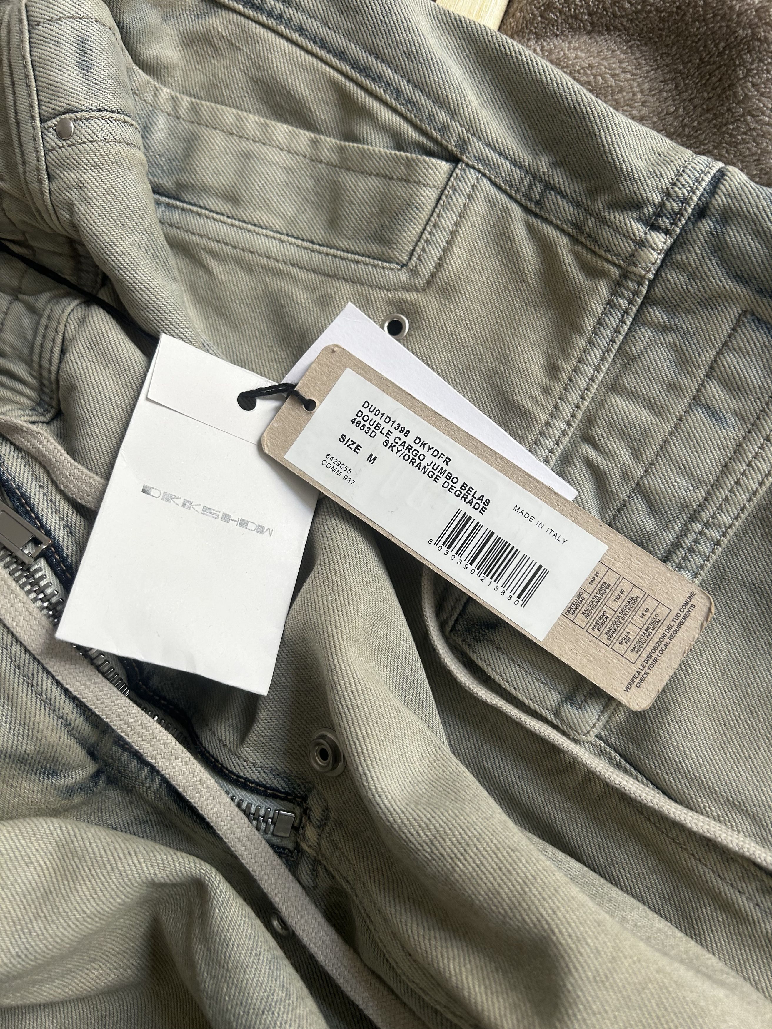 Rick Owens Drkshdw Rick Owens Drkshdw double cargo bela ombré Size US 32 / EU 48 - 12 Thumbnail