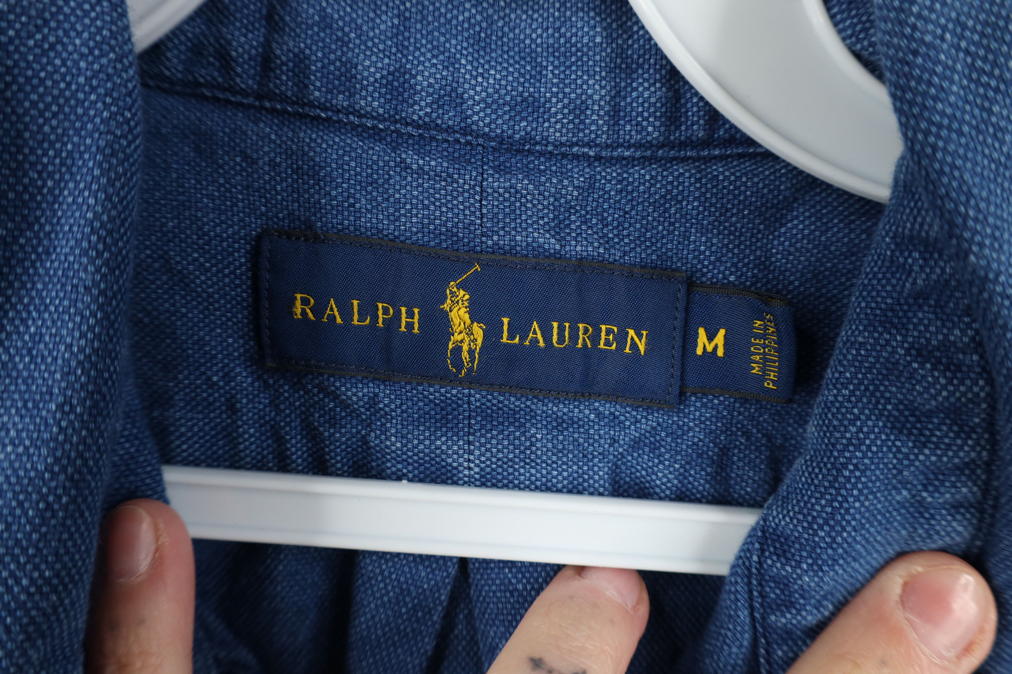 Ralph Lauren Vintage Ralph Lauren Short Sleeve Button Down Shirt Blue Size US M / EU 48-50 / 2 - 8 Thumbnail
