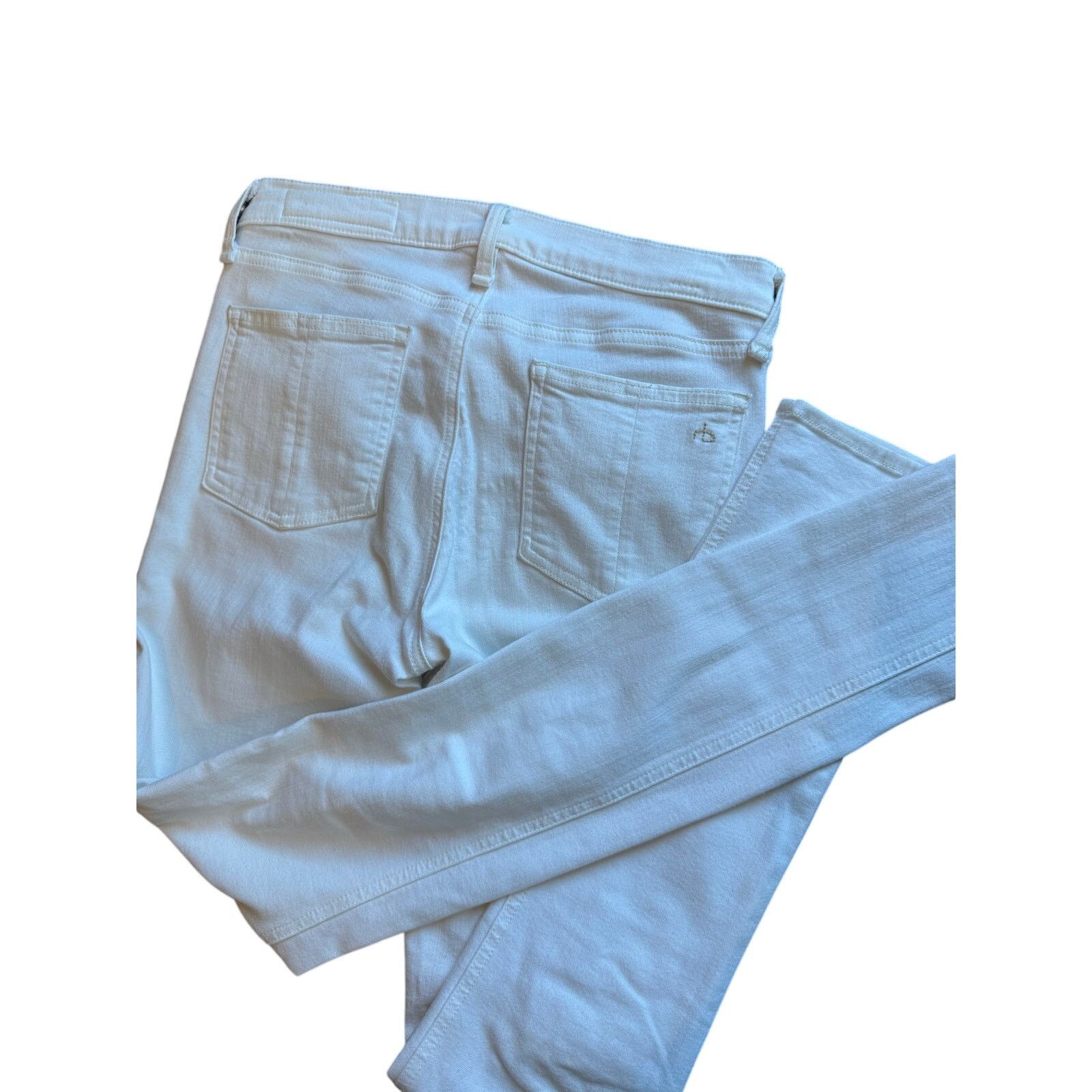 Rag & Bone Rag & Bone Stretchy White Skinny Jeans Size 28 Size 28" / US 6 / IT 42 - 4 Thumbnail