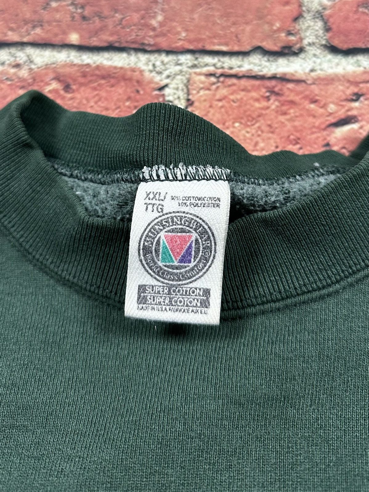 Vintage Vintage 90s MUNSINGWEAR Super Cotton Sweatshirt Heavyweight Size US XXL / EU 58 / 5 - 9 Thumbnail