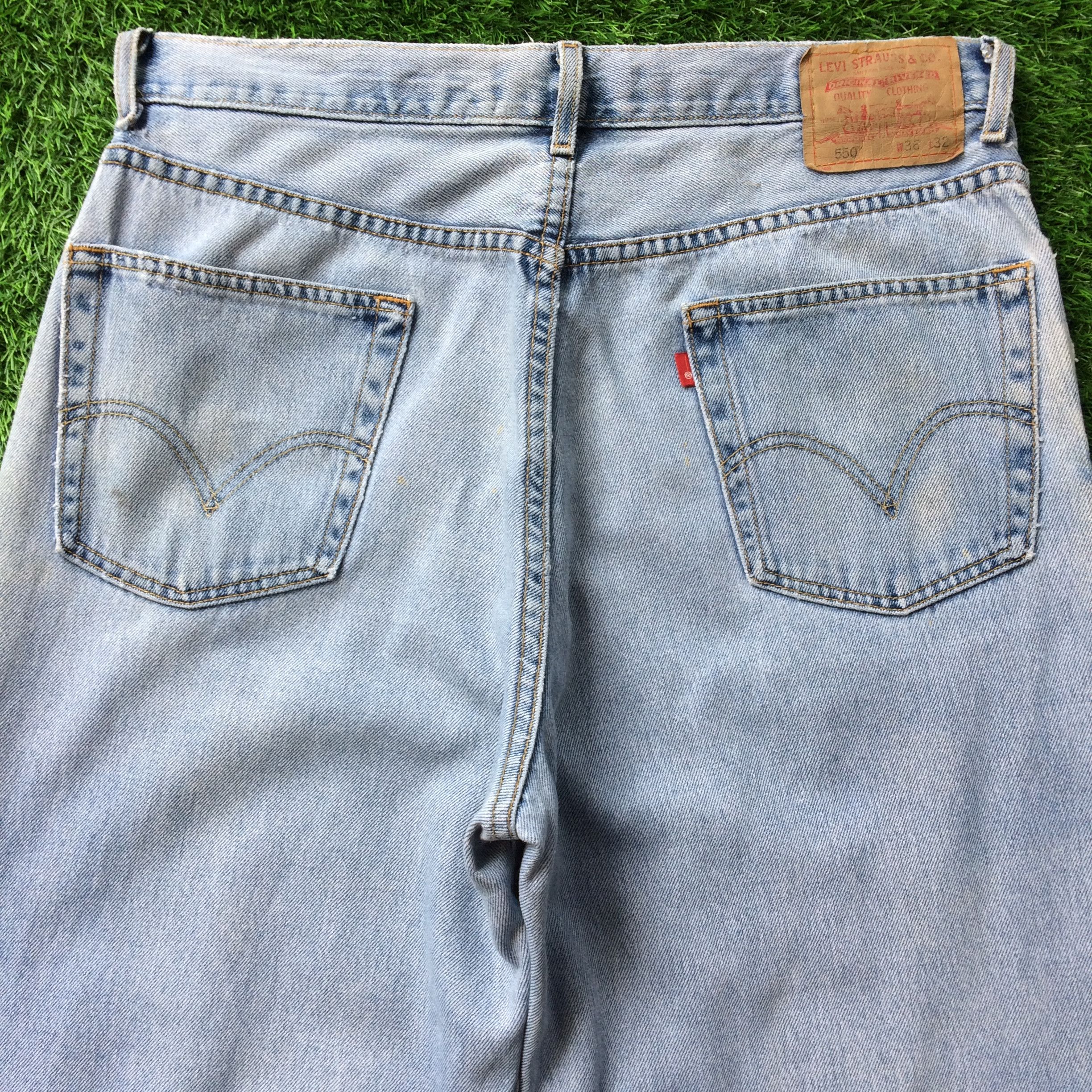 Levi's × Vintage Distressed Levis 550 Dirty Jeans D-749 Size US 34 / EU 50 - 4 Thumbnail