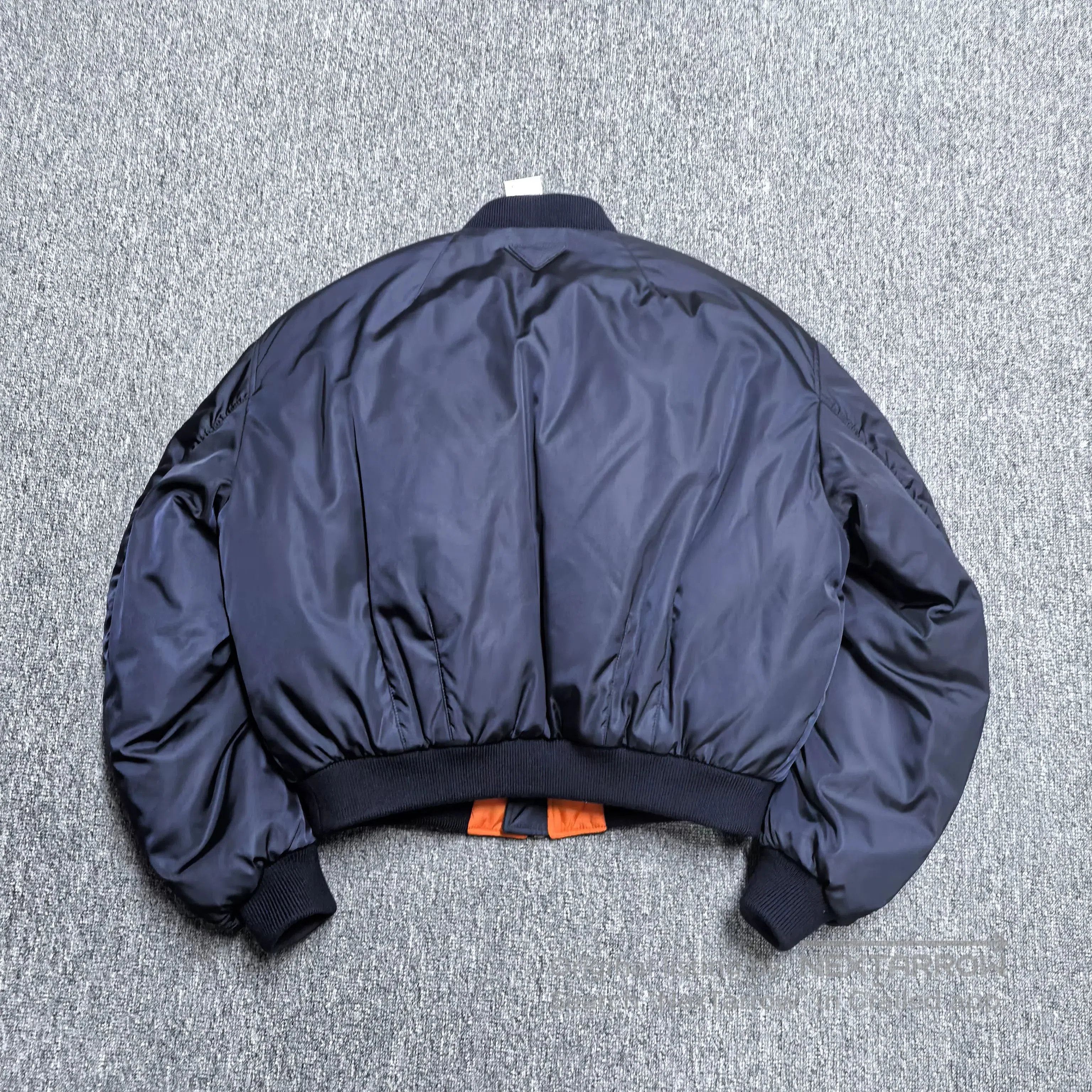 Visvim Prada Dark Blue Bomber Jacket. Size US L / EU 52-54 / 3 - 3 Thumbnail