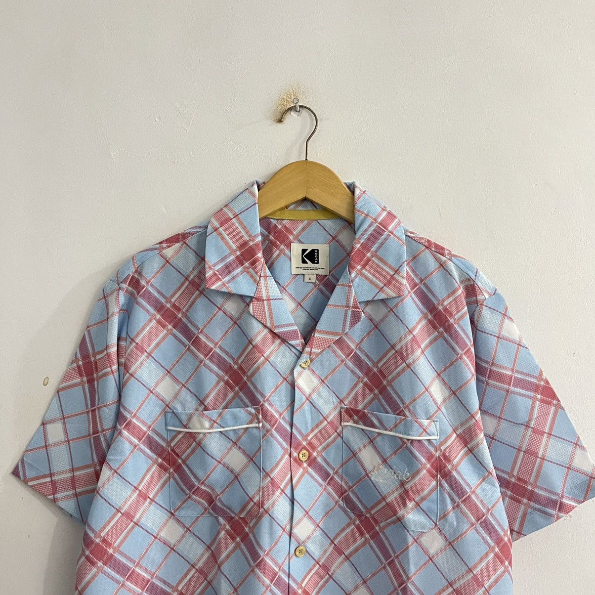 Kodak Kodak - Plaid Opencollar Short Sleeve Button Up Size US L / EU 52-54 / 3 - 2 Thumbnail