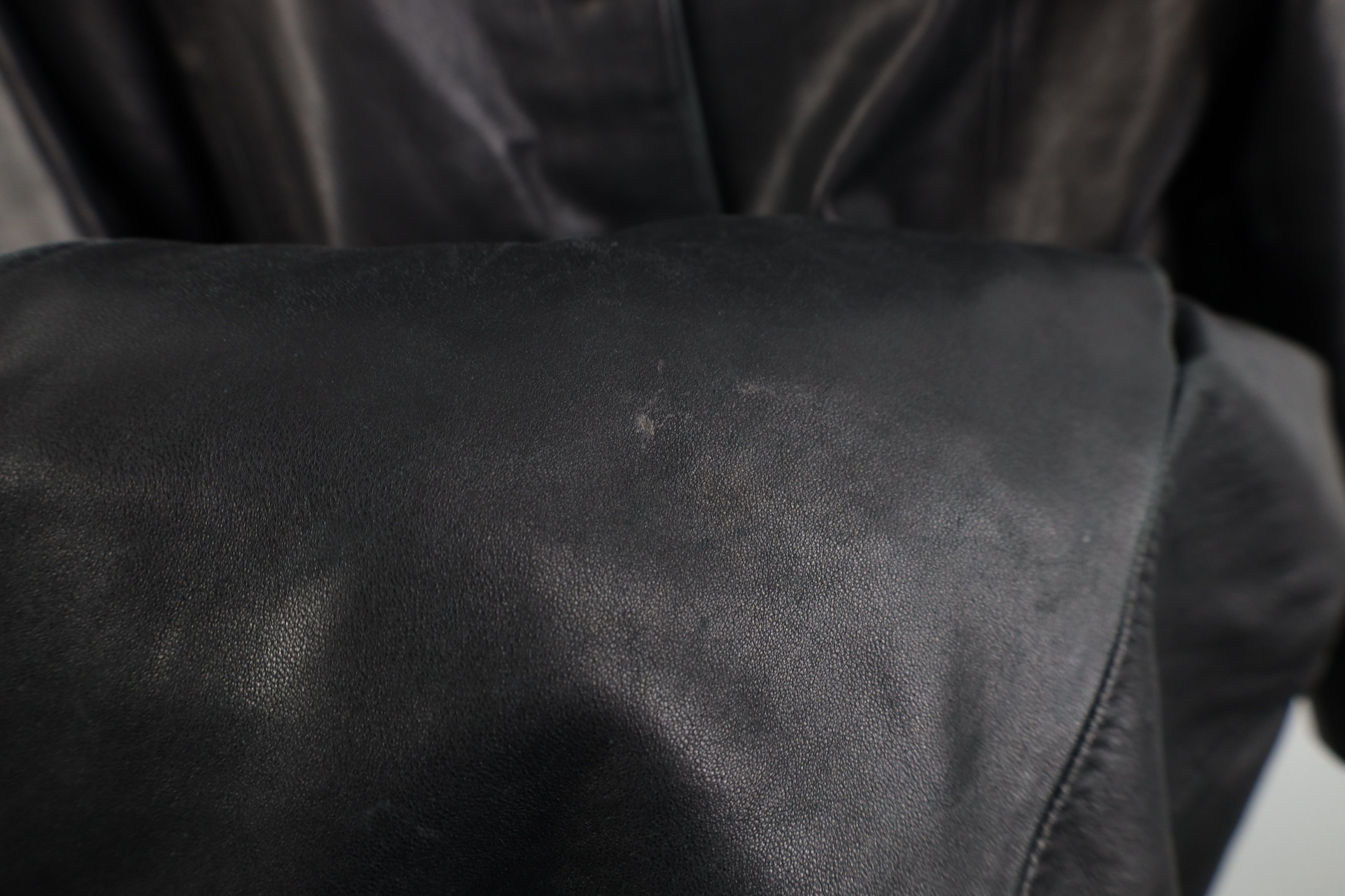 Vintage Vintage 90s Streetwear Soft Leather Trench Coat Jacket Size L / US 10 / IT 46 - 5 Thumbnail
