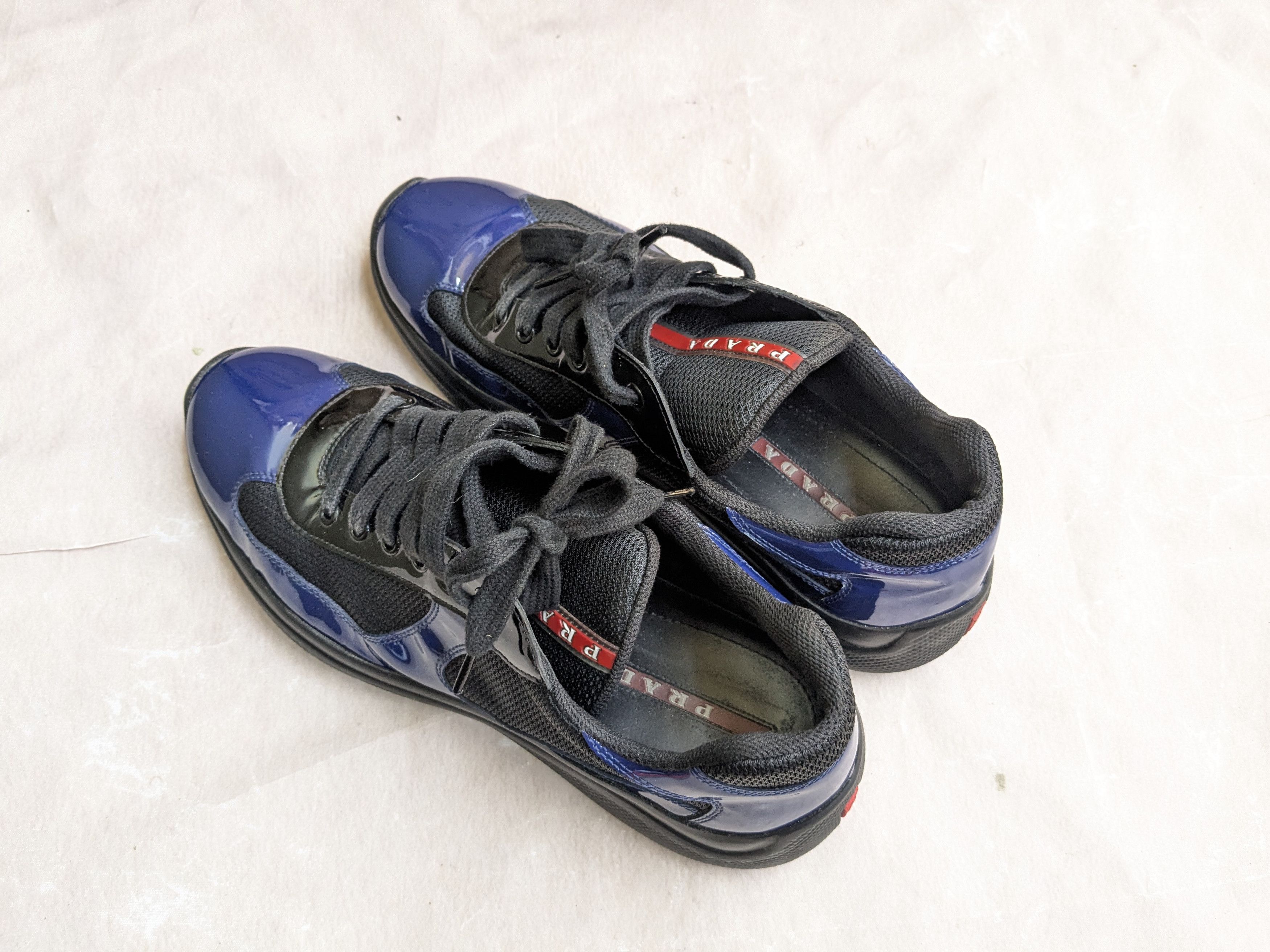 Prada Prada America's Cup Sneakers Blue Patent Blue 10 Size US 10 / EU 43 - 10 Thumbnail