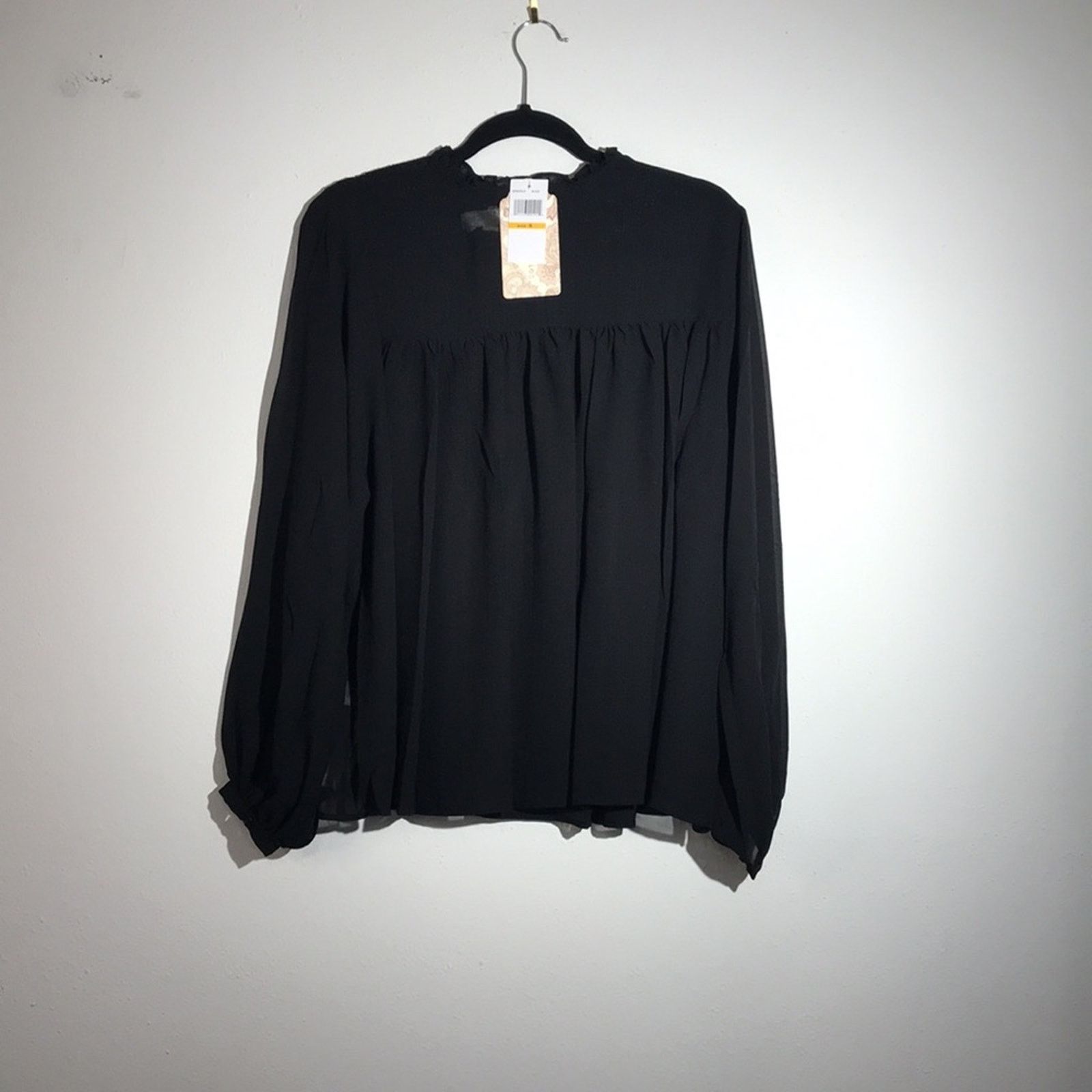 Other Band of Gypsies Semi Sheer Babydoll Blouse Small NWT Size S / US 4 / IT 40 - 5 Thumbnail